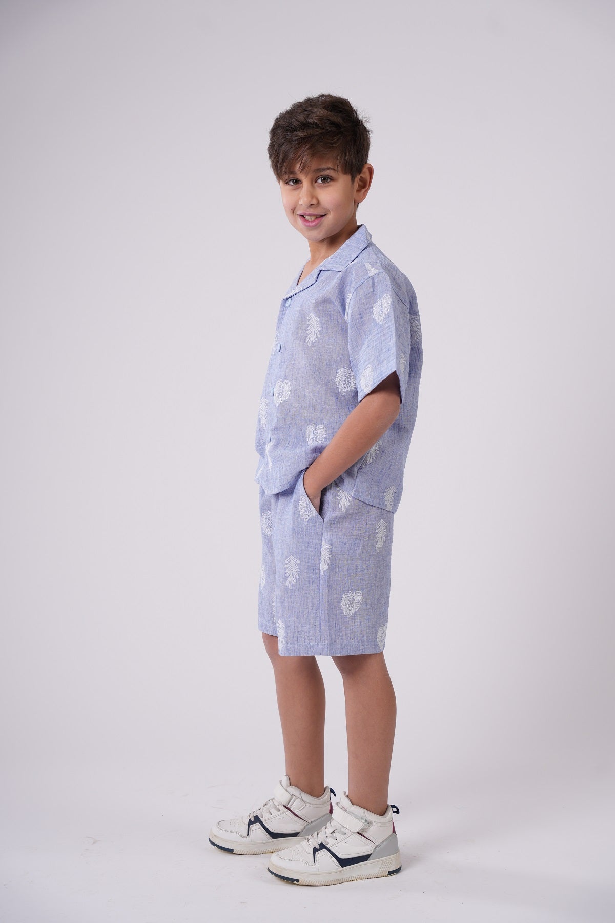 Boys' Two-Piece Leaf Print Set