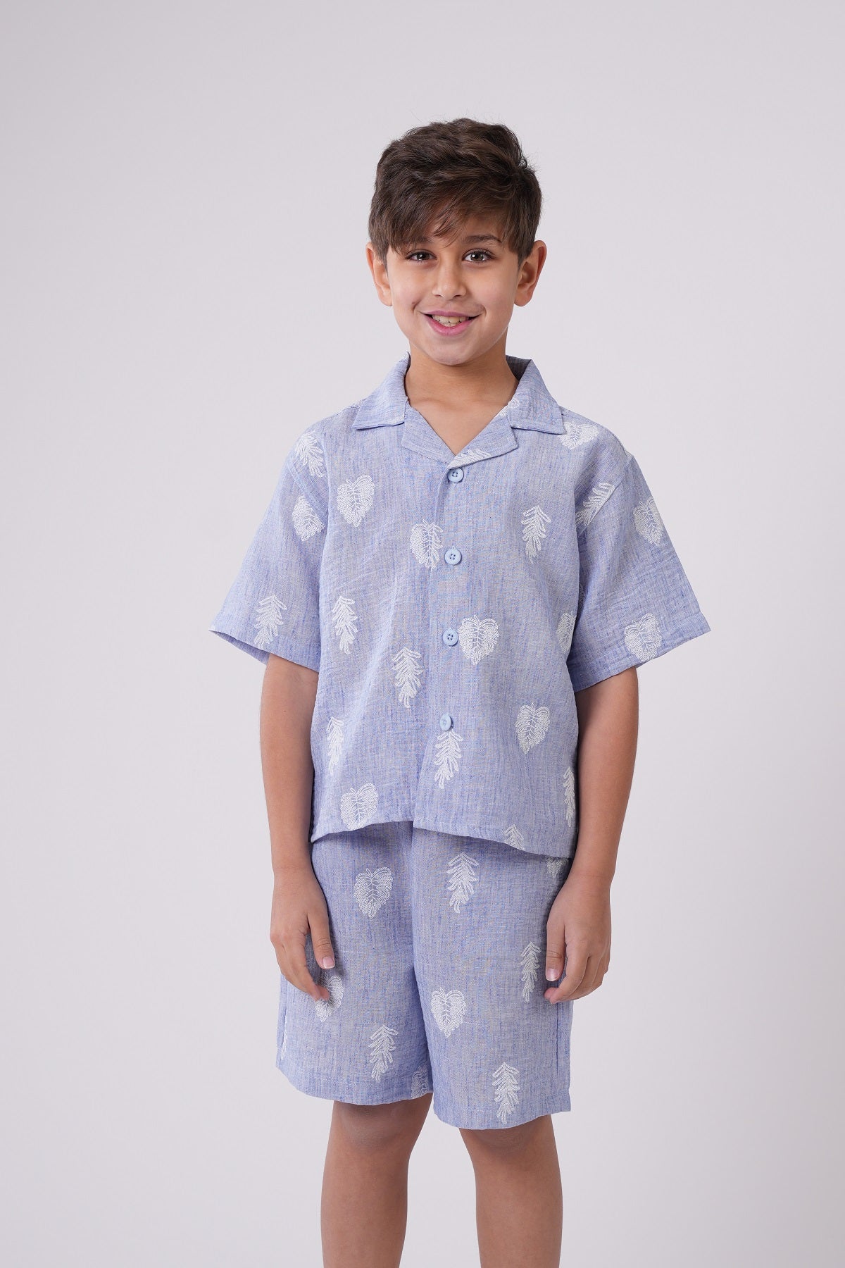 Boys' Two-Piece Leaf Print Set