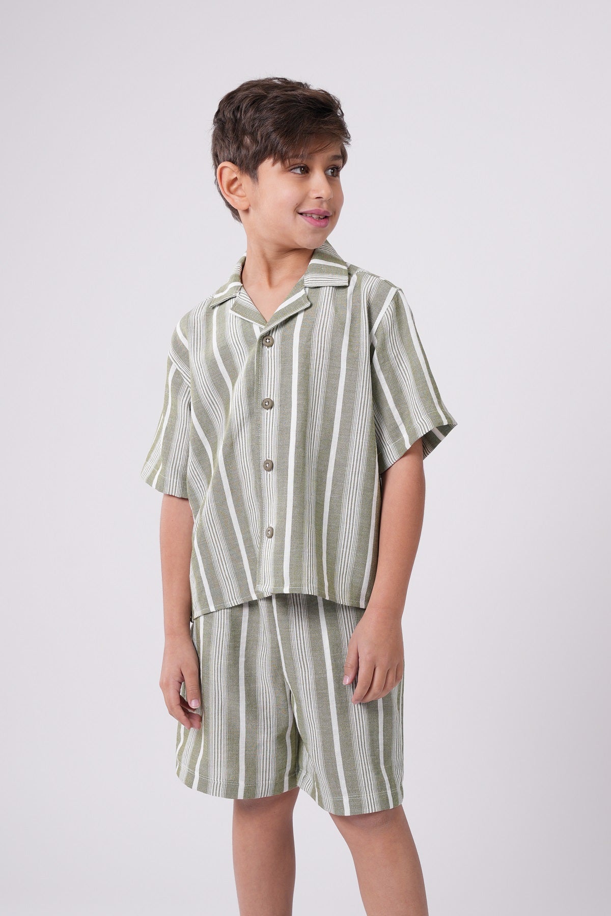 Boys’ Seersucker Striped Set