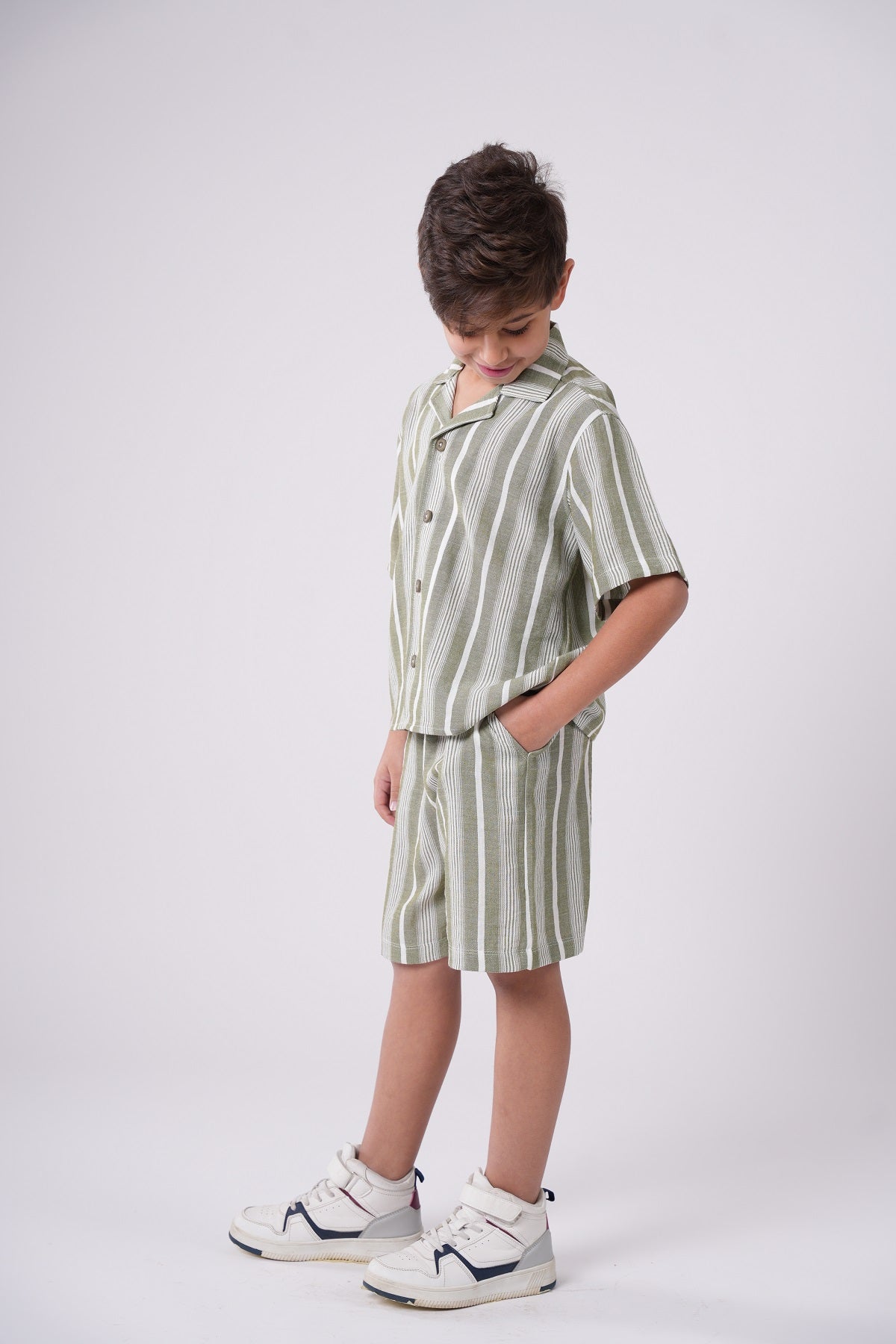 Boys’ Seersucker Striped Set