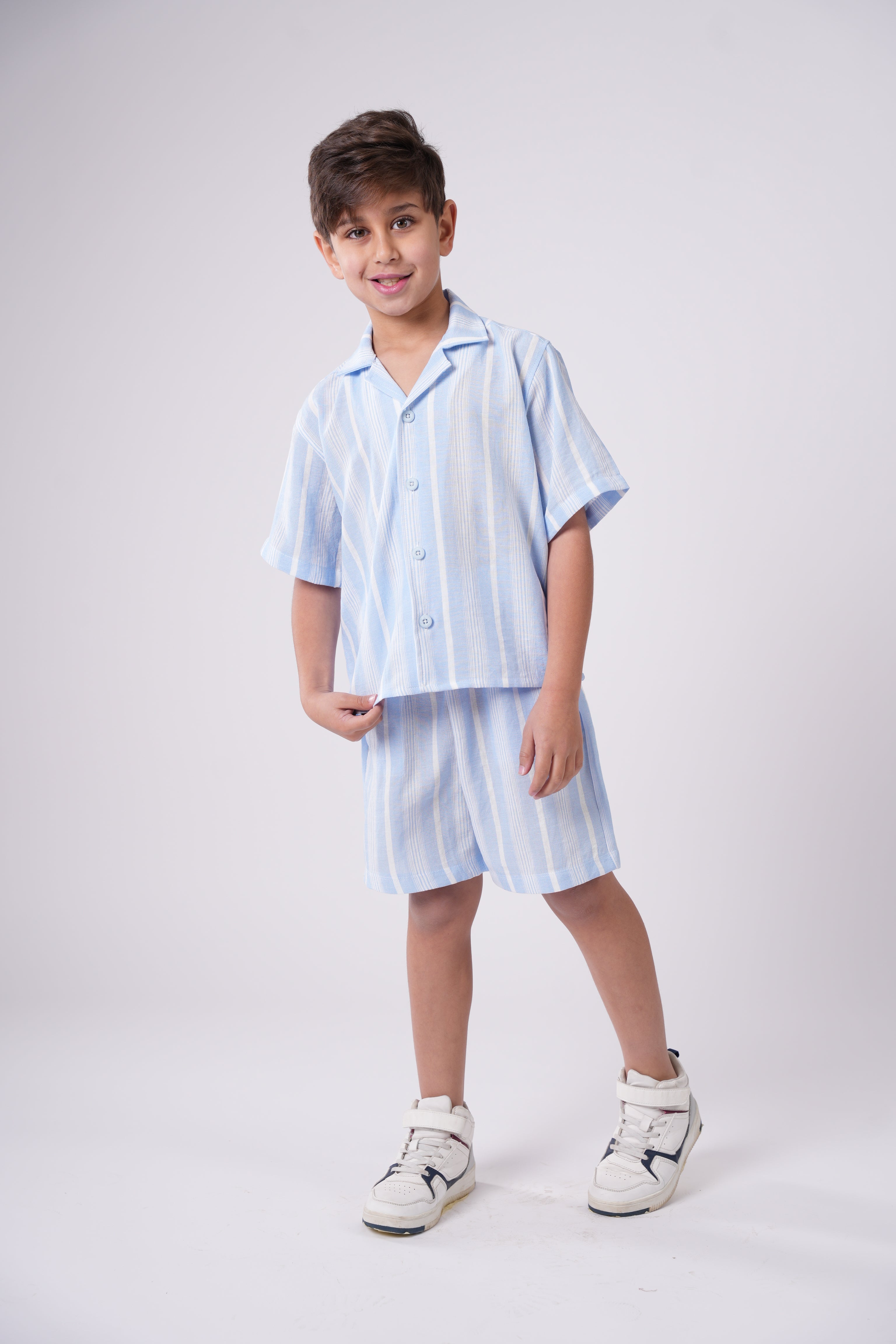 Boys’ Seersucker Striped Set