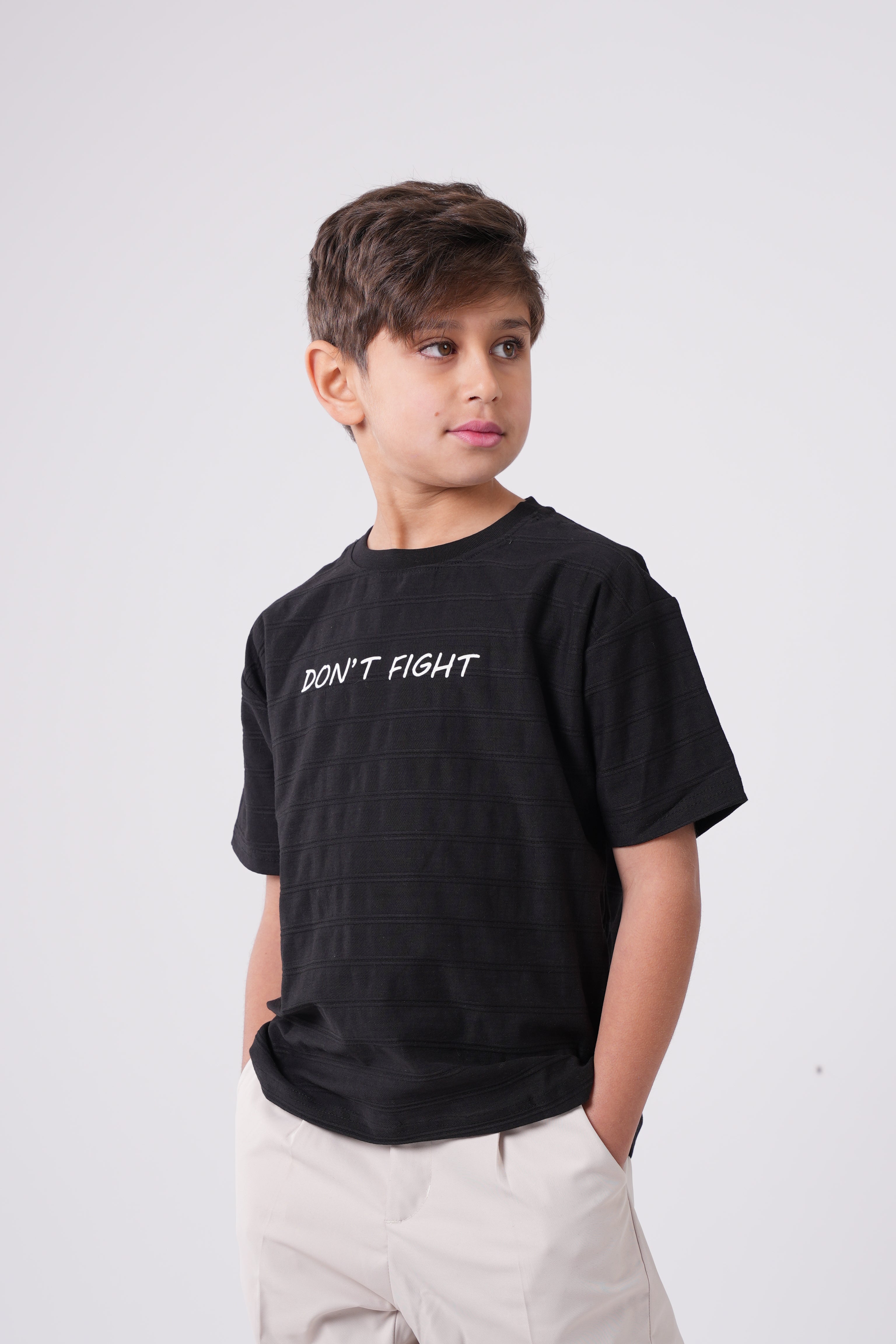 Casual Short-Sleeve T-Shirt with Back Doodle Art