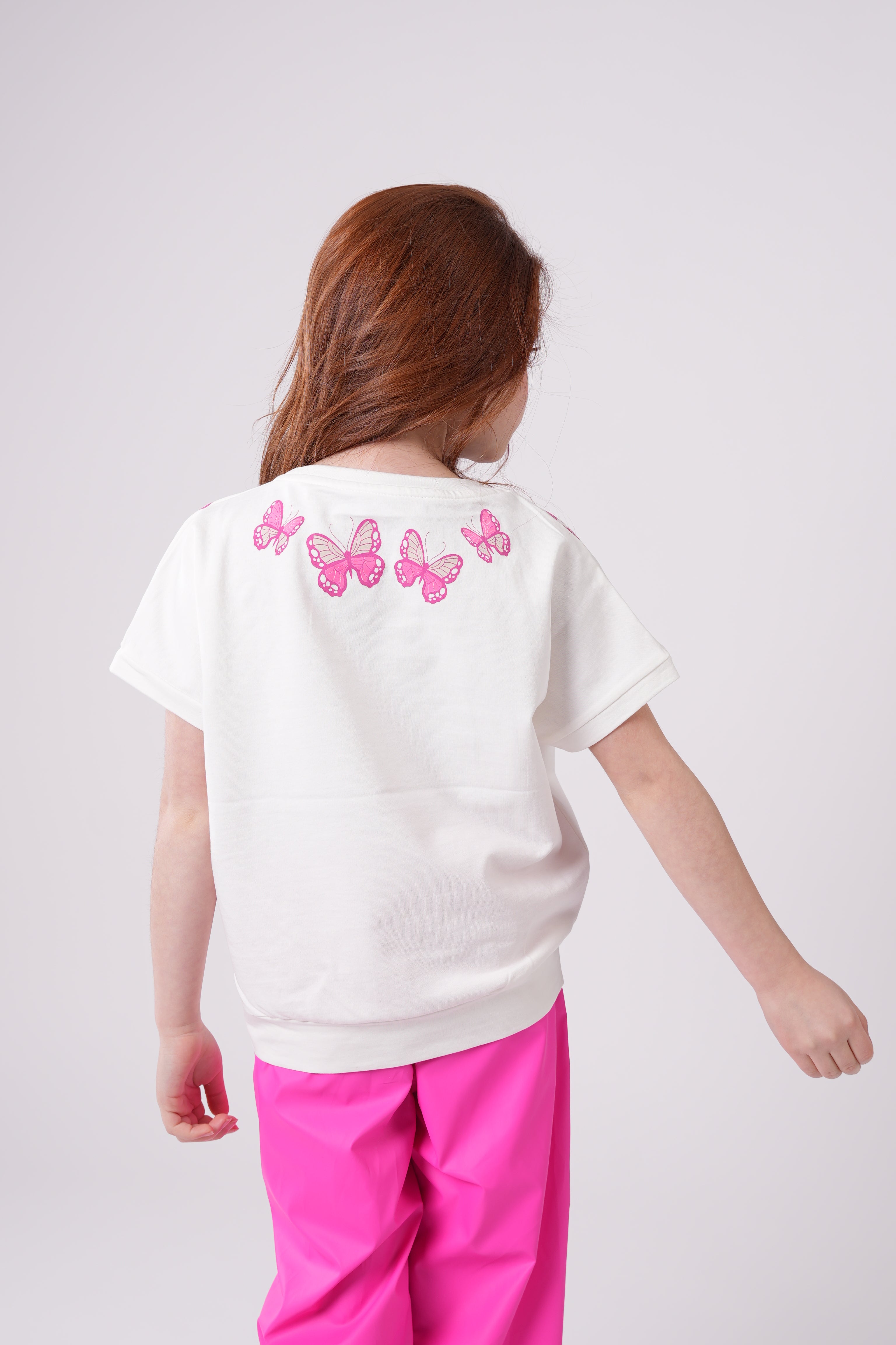 Girls’  Butterfly Garden Crewneck Tee