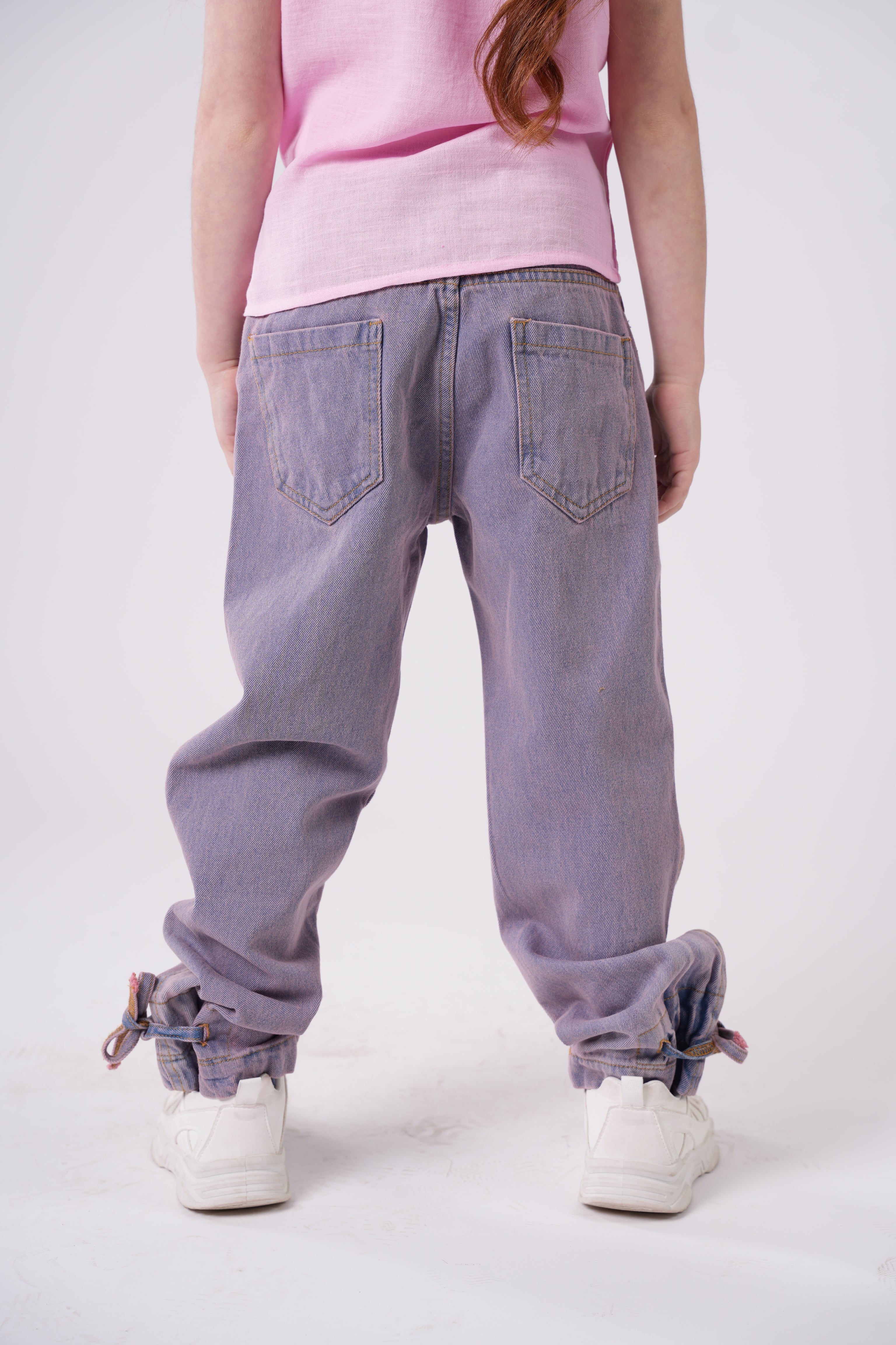 Girls' Vintage Wash Relaxed Jeans