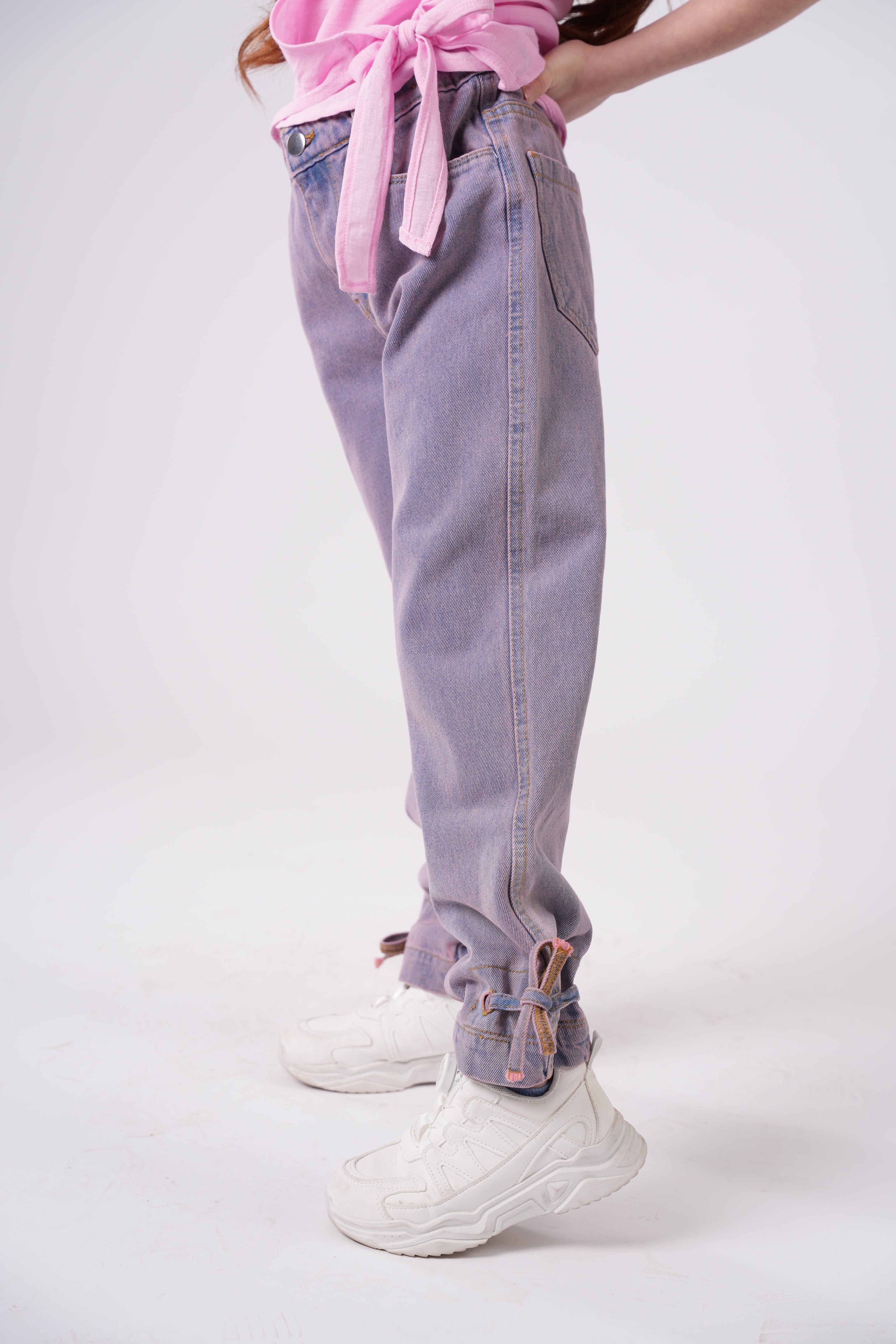 Girls' Vintage Wash Relaxed Jeans