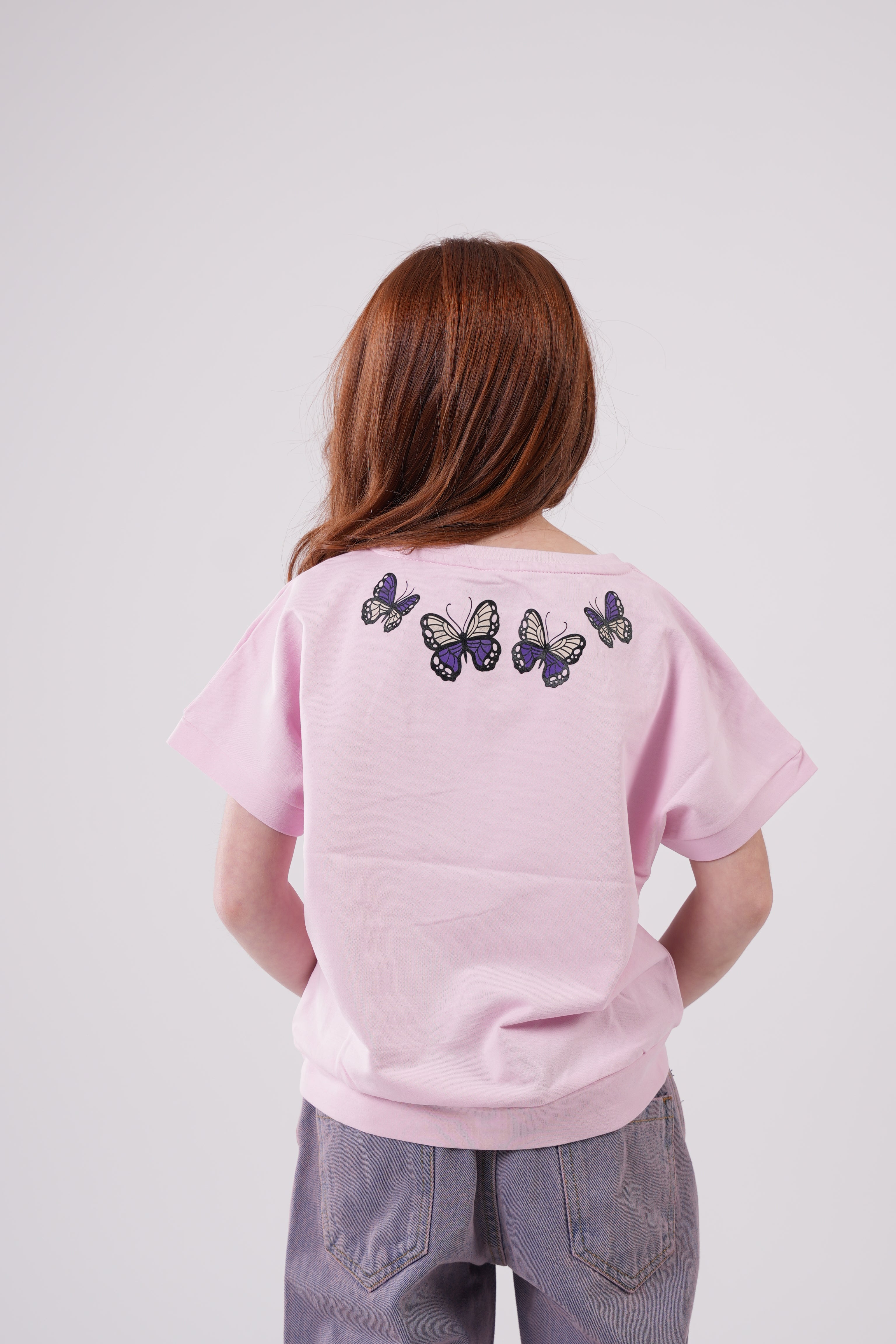 Girls’  Butterfly Garden Crewneck Tee