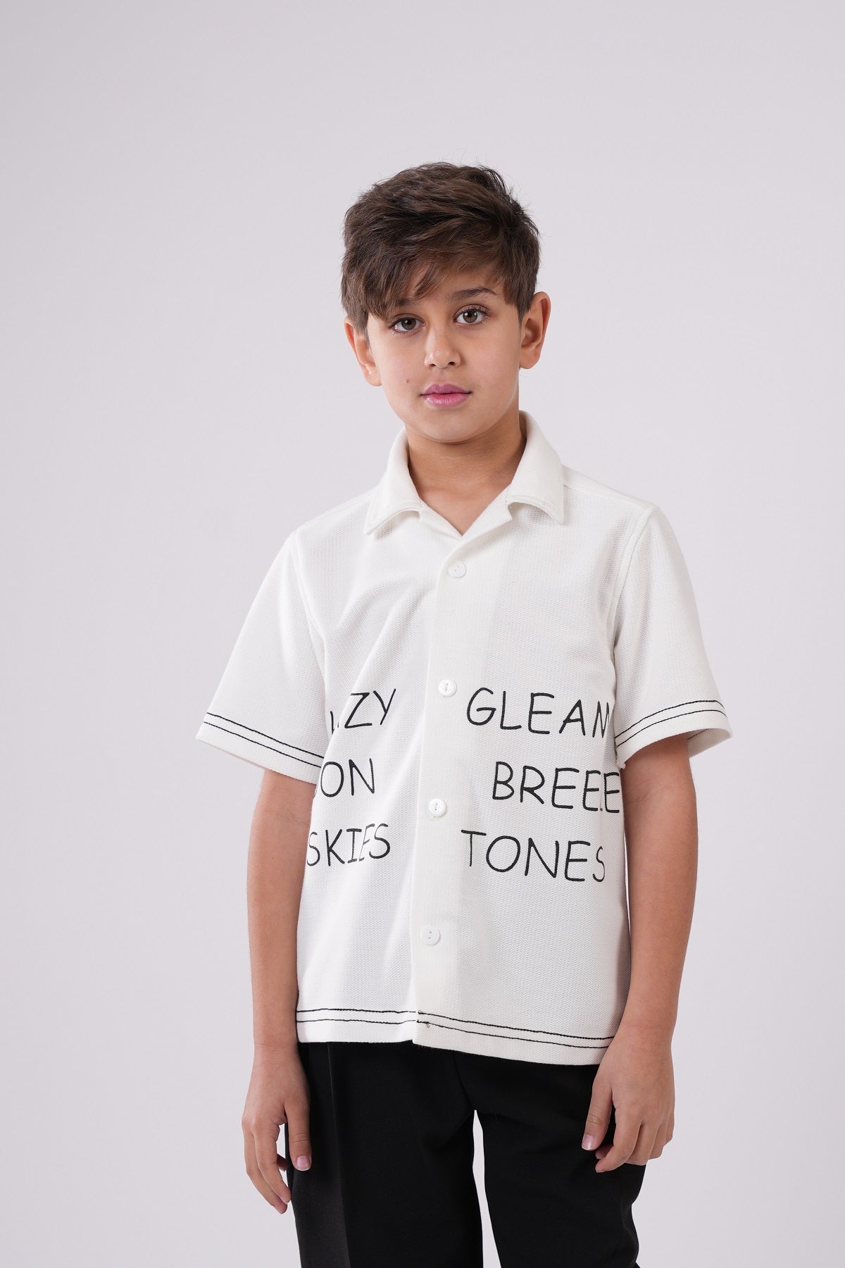 Boys Short Sleeve Printed Resort Shirt