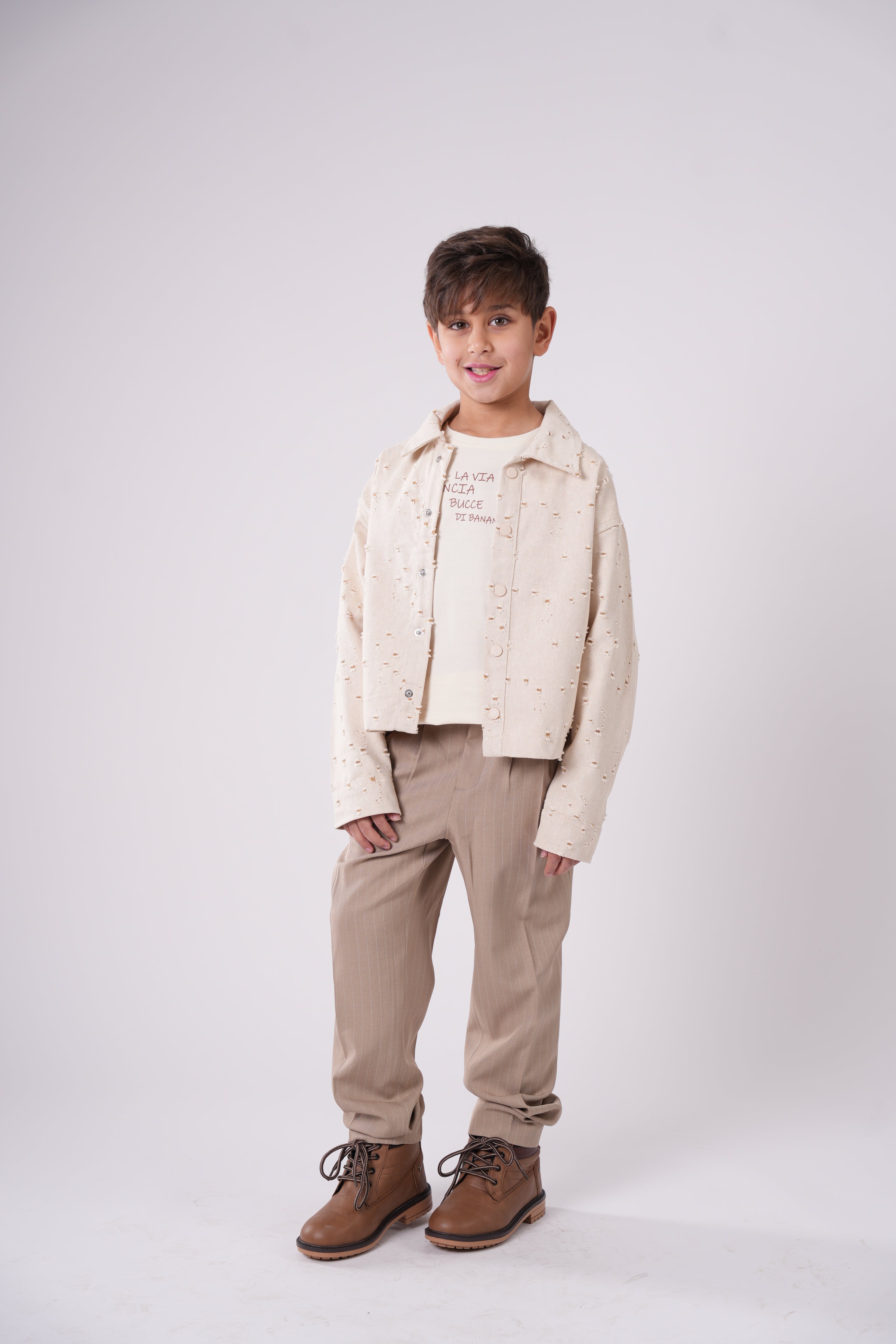Boys’ Relaxed Pinstripe Cargo Pants