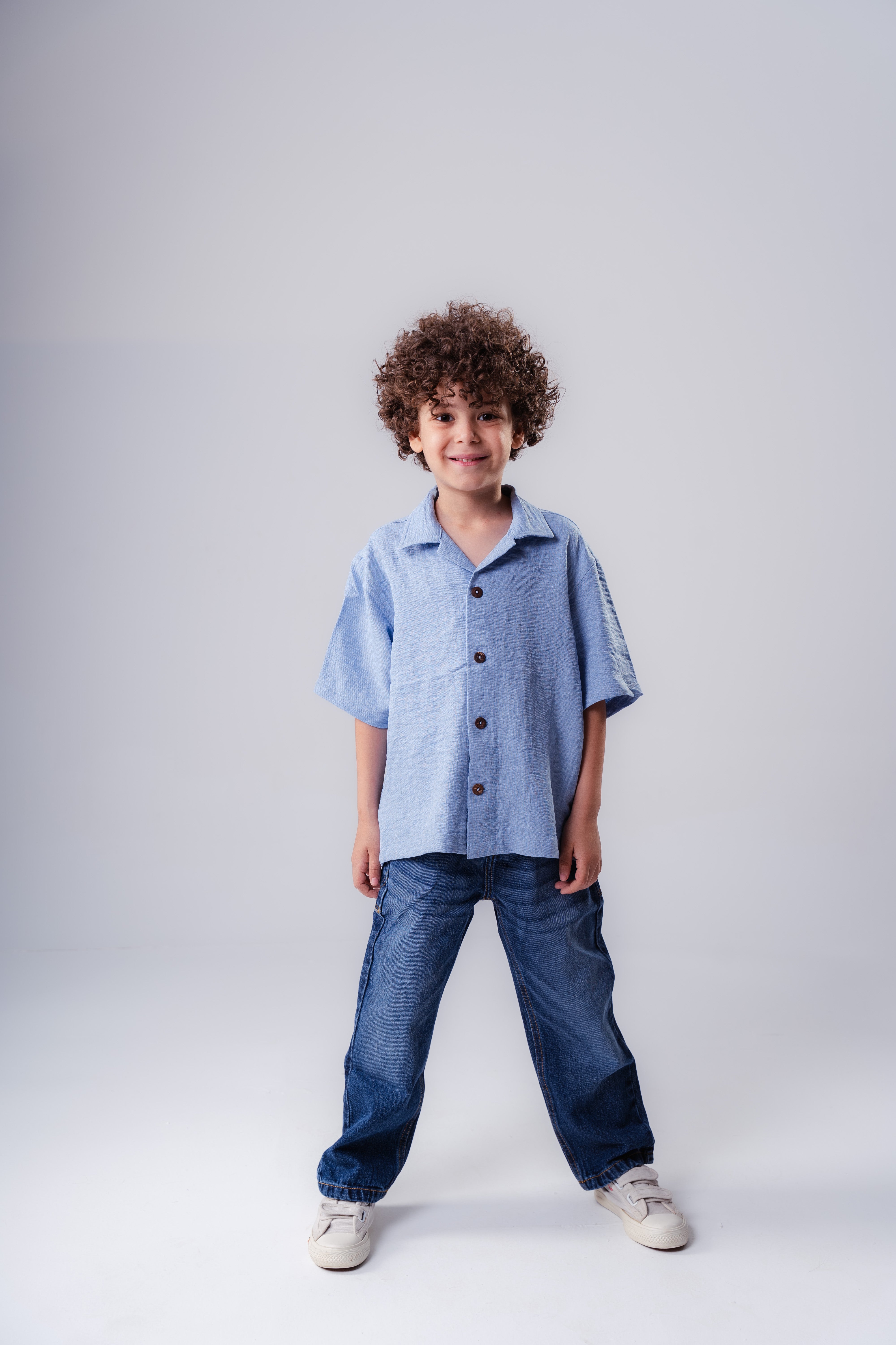 Boys’ Linen Short-Sleeve