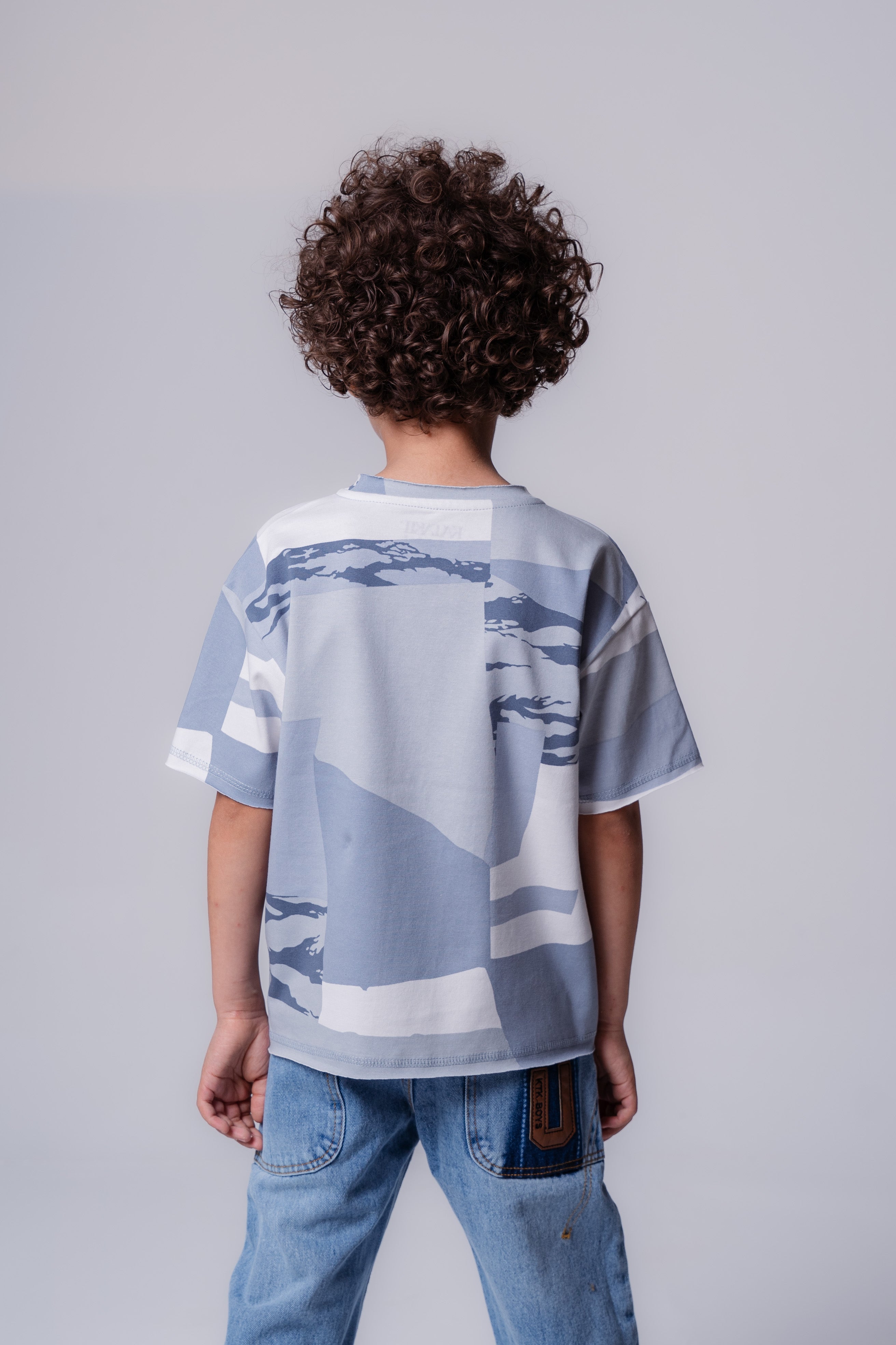 Boys’   Urban Camo "GAMER" Oversized Tee
