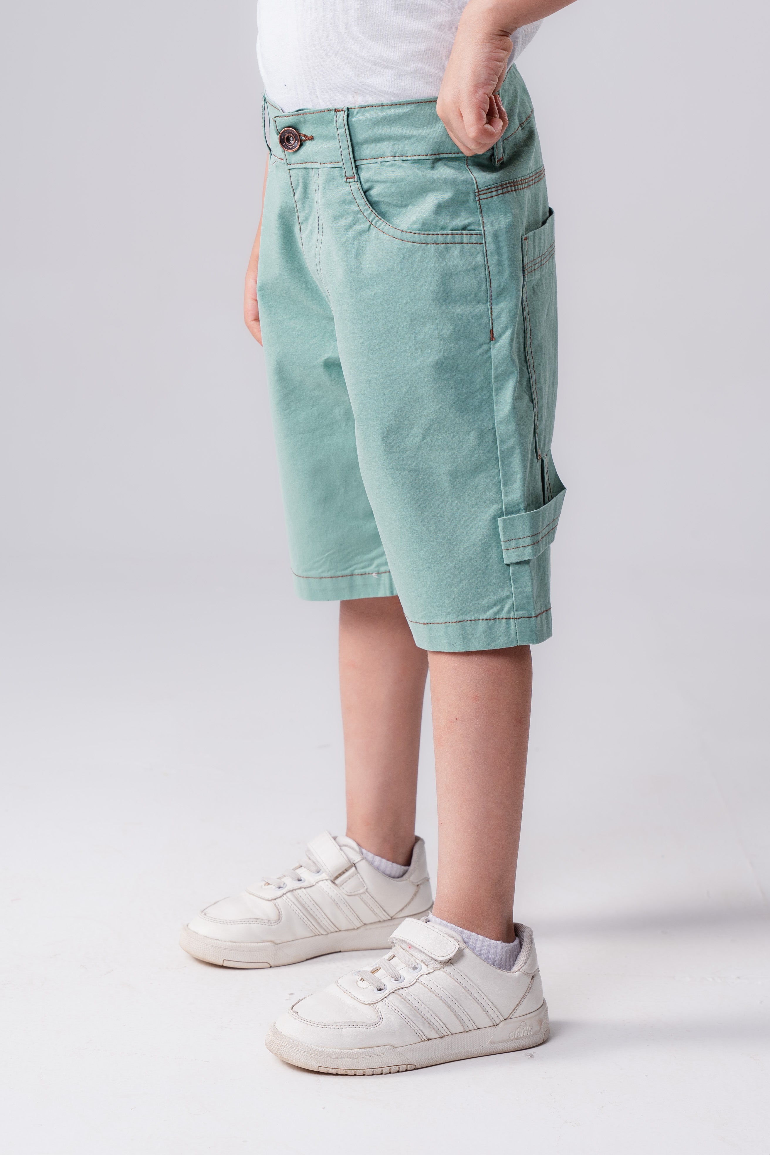 Boys’   Shorts with Contrast Stitching