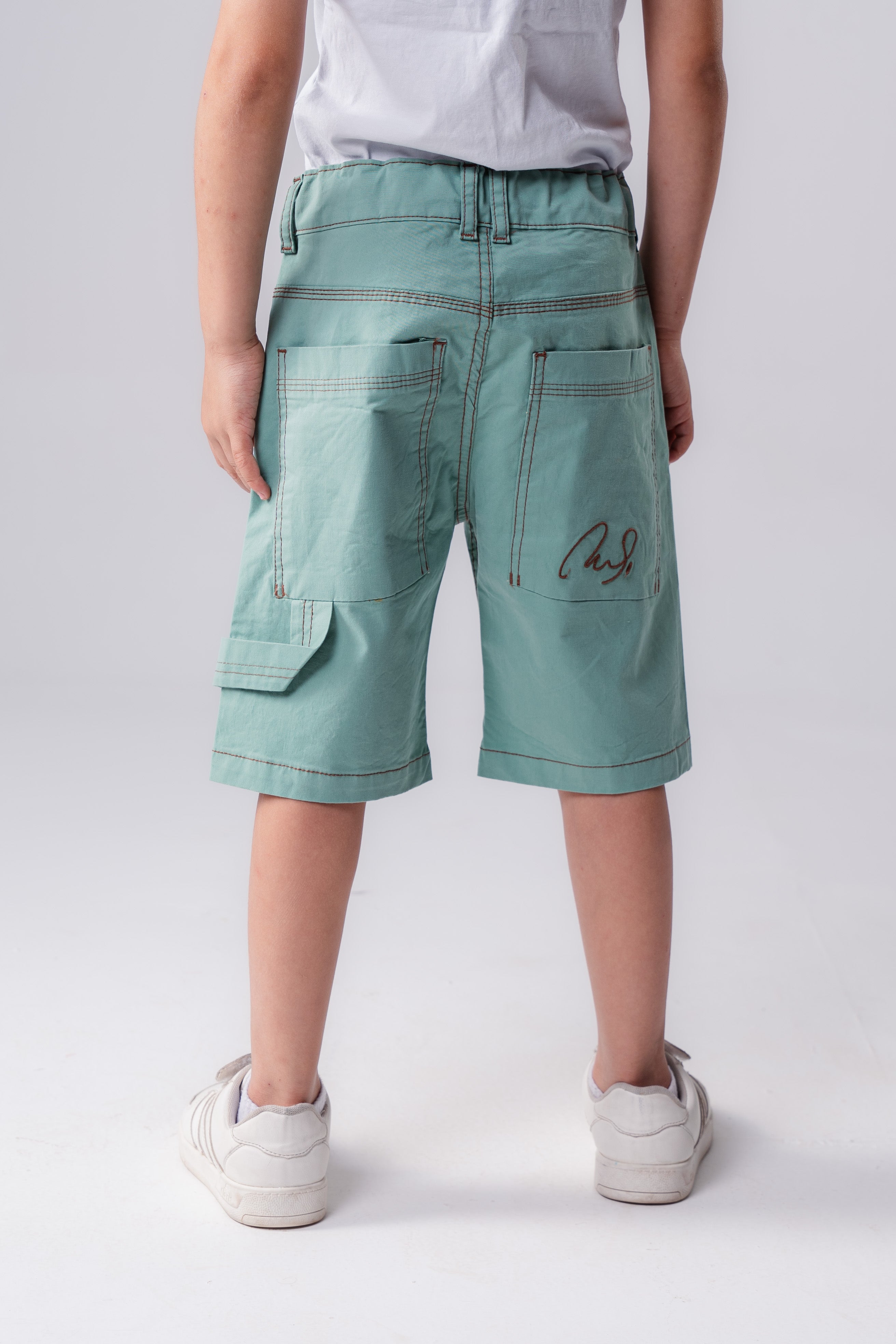 Boys’   Shorts with Contrast Stitching