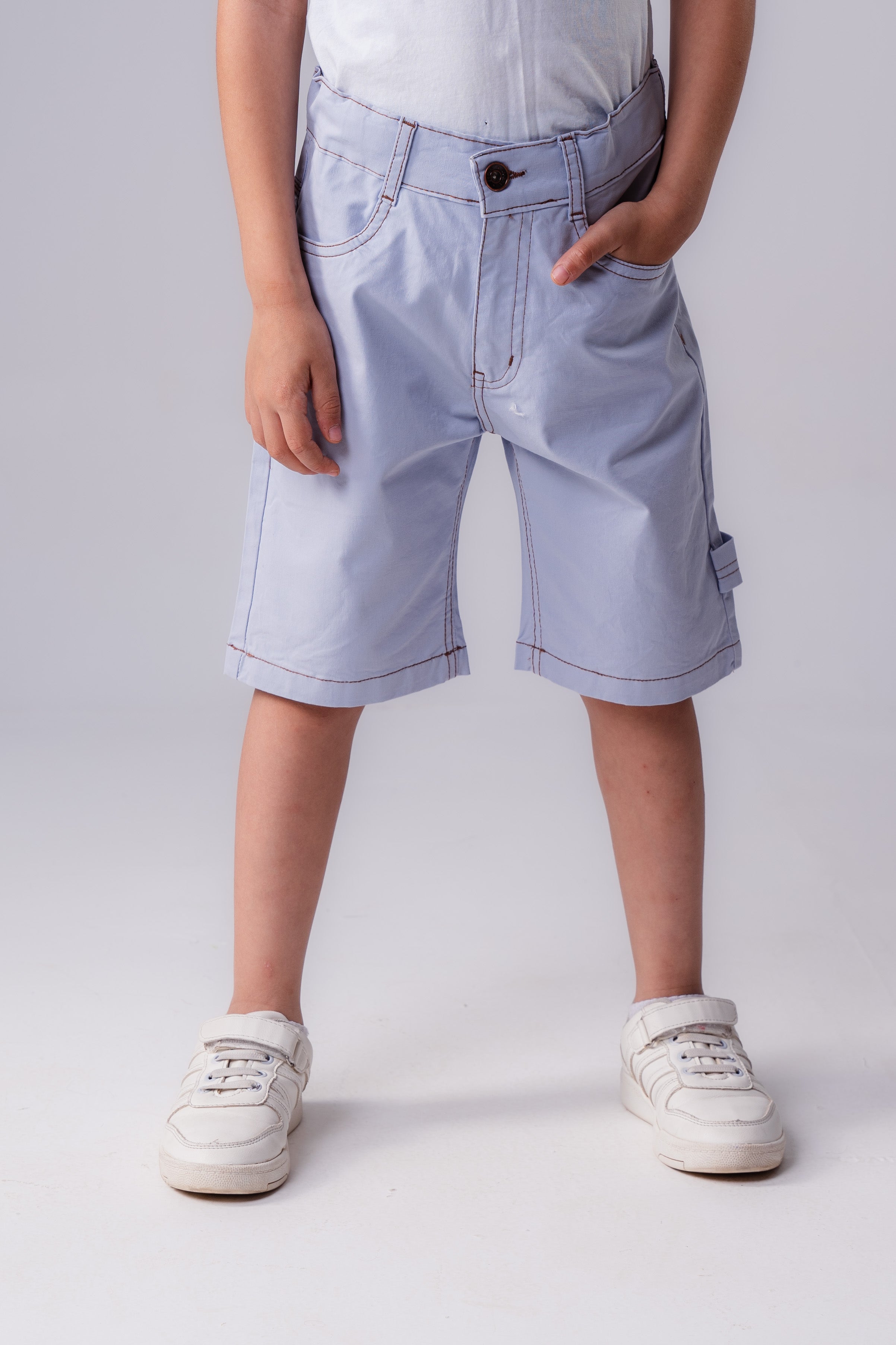 Boys’   Shorts with Contrast Stitching