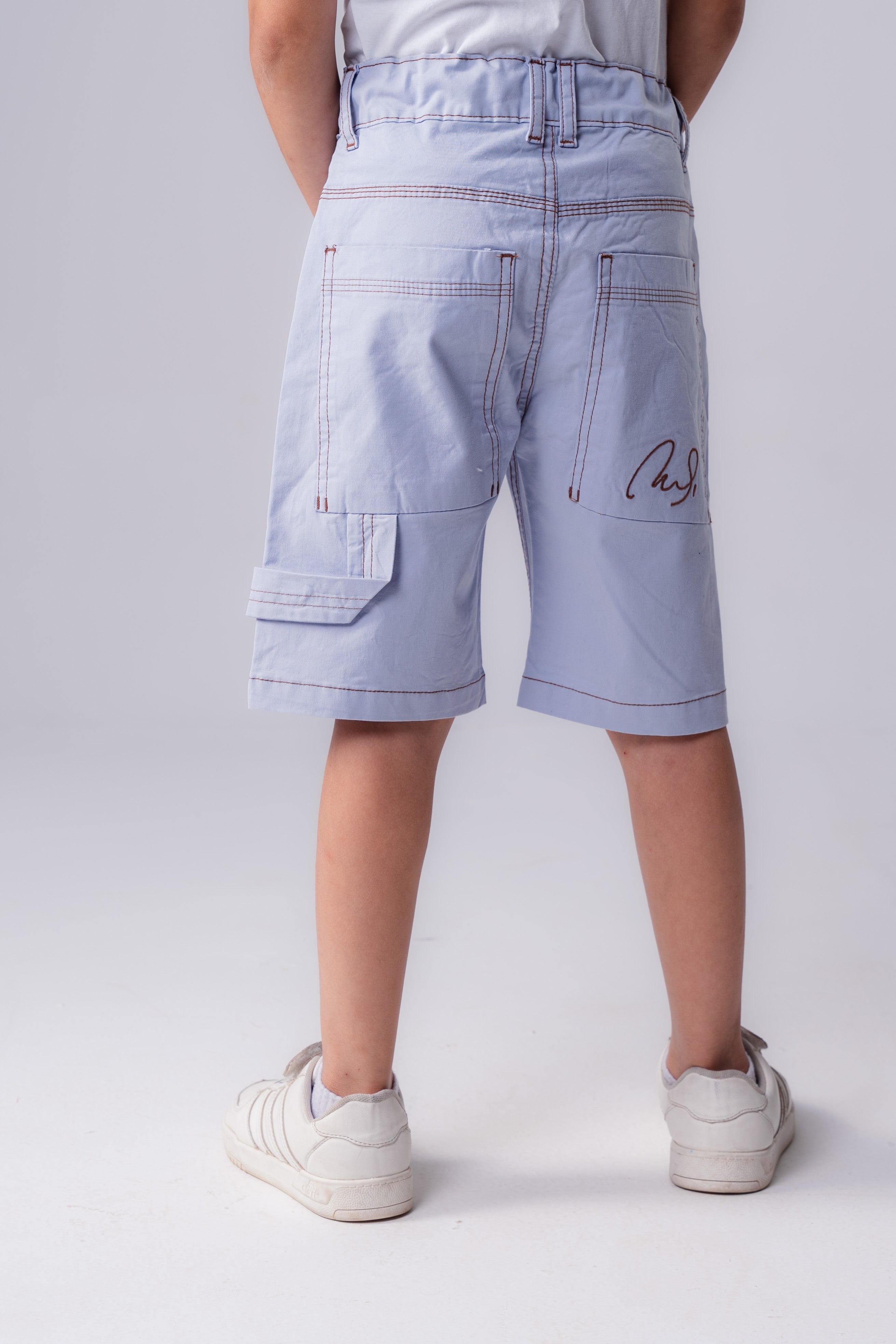 Boys’   Shorts with Contrast Stitching