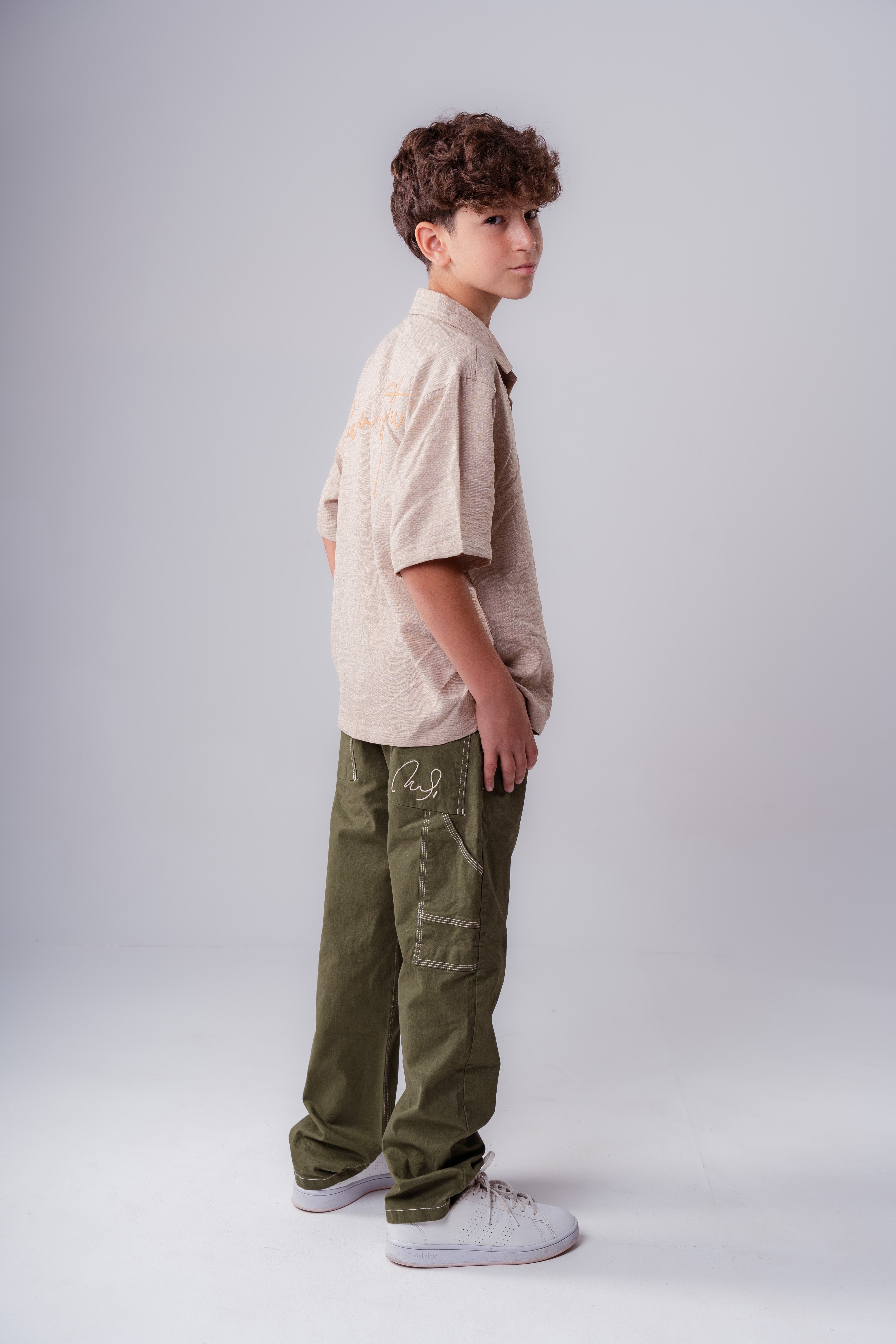 Boys’ Linen Short-Sleeve