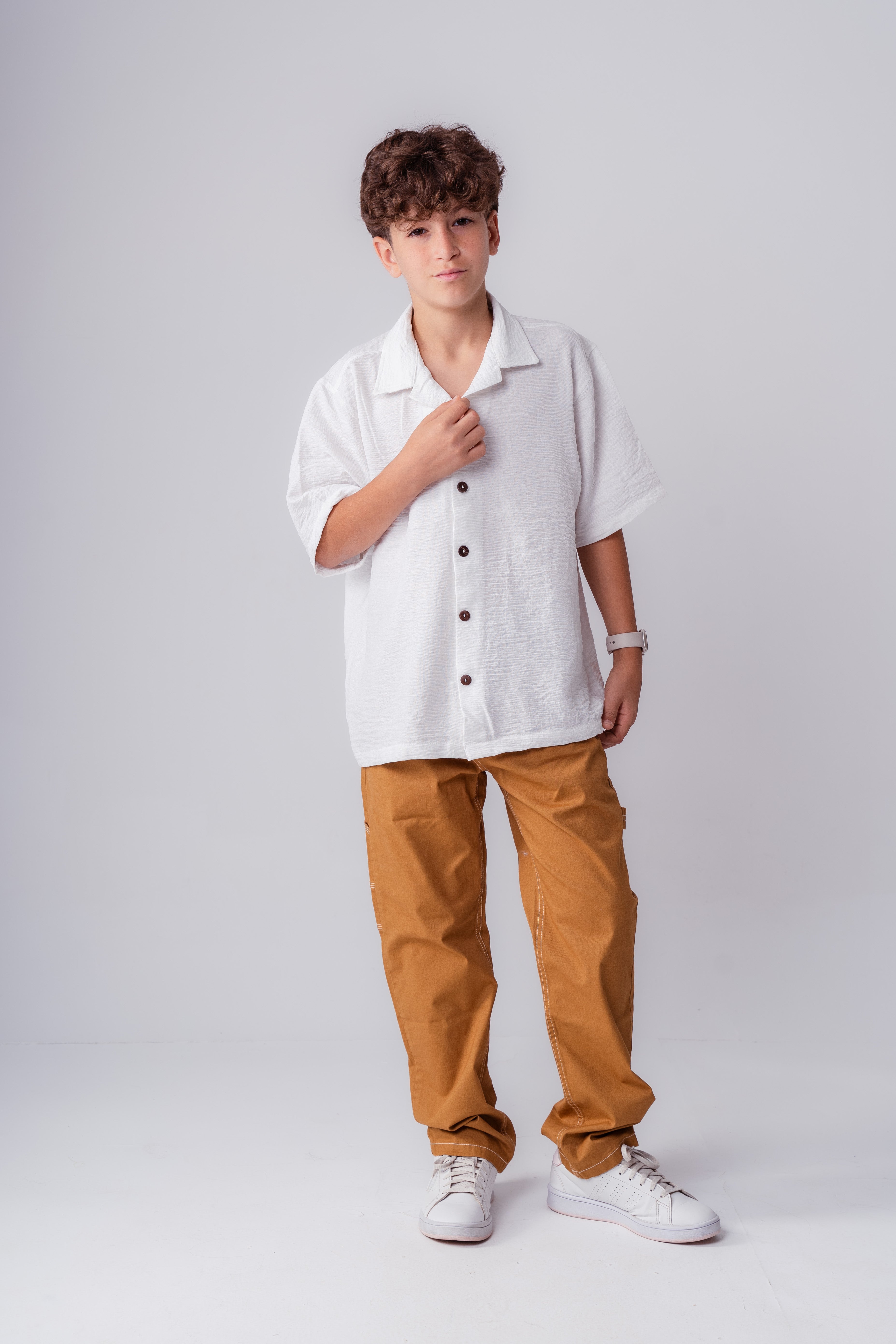Boys’ Linen Short-Sleeve