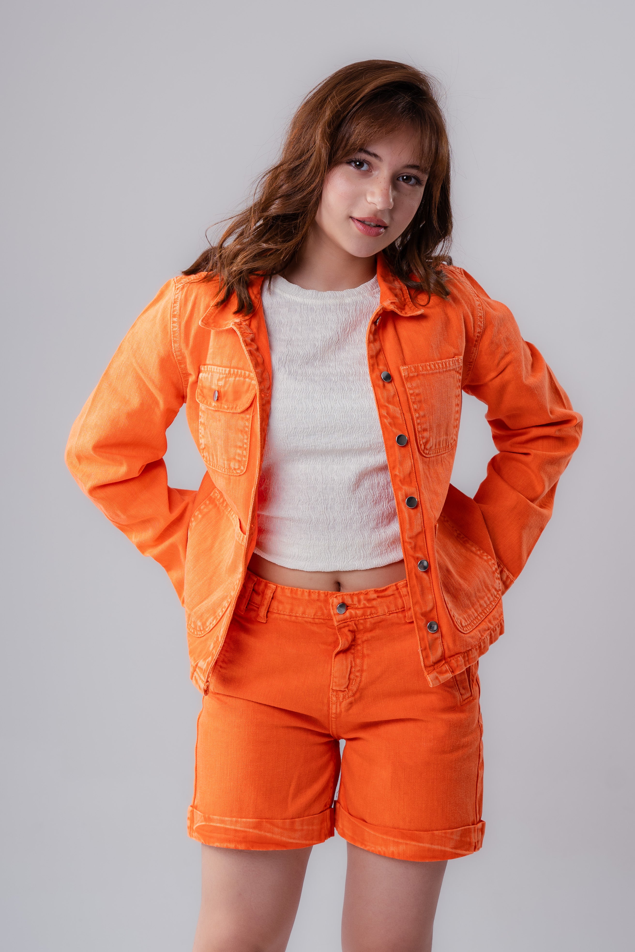 Girls’  Jacket – Soft Textured Casual Outerwear