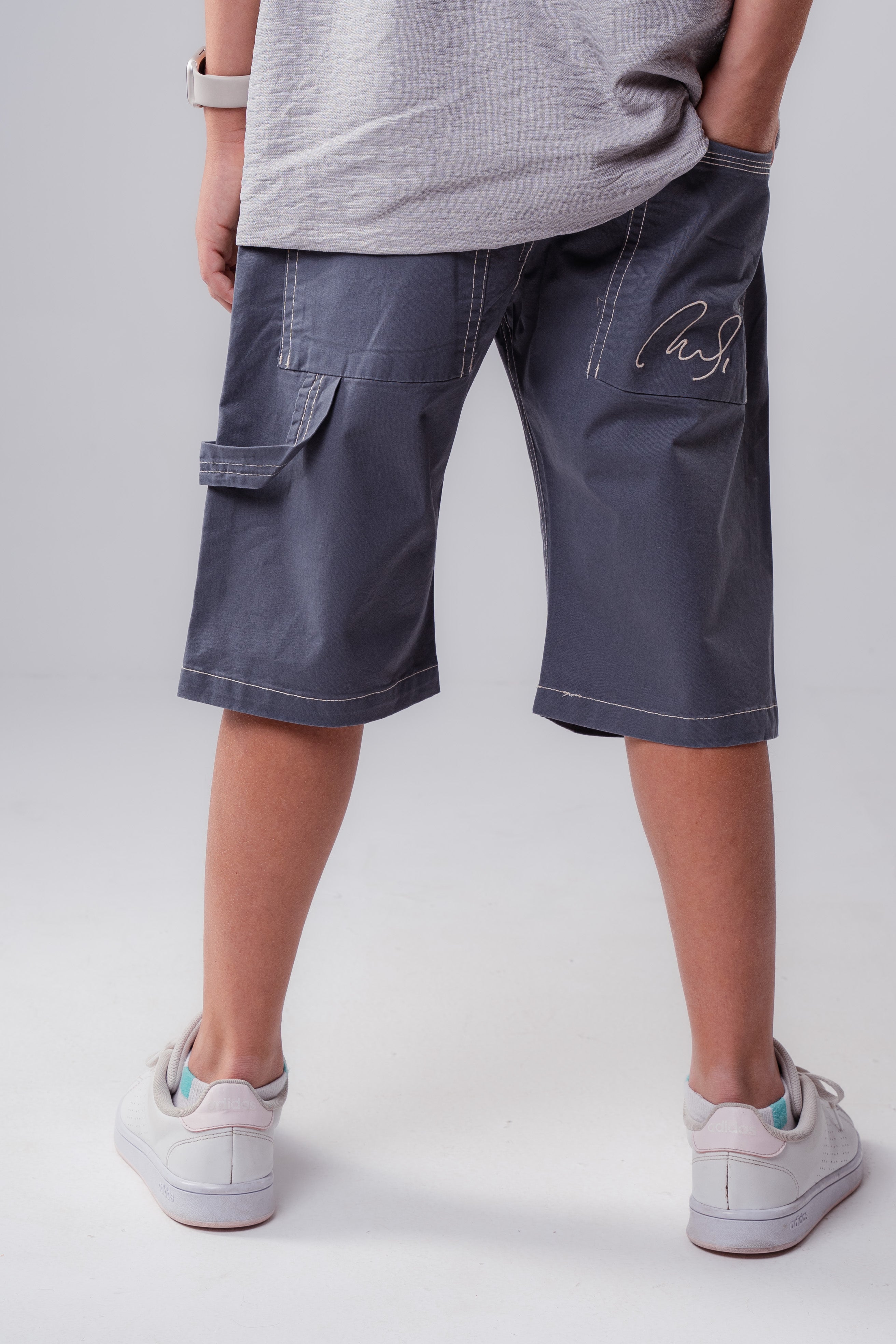 Boys’   Shorts with Contrast Stitching