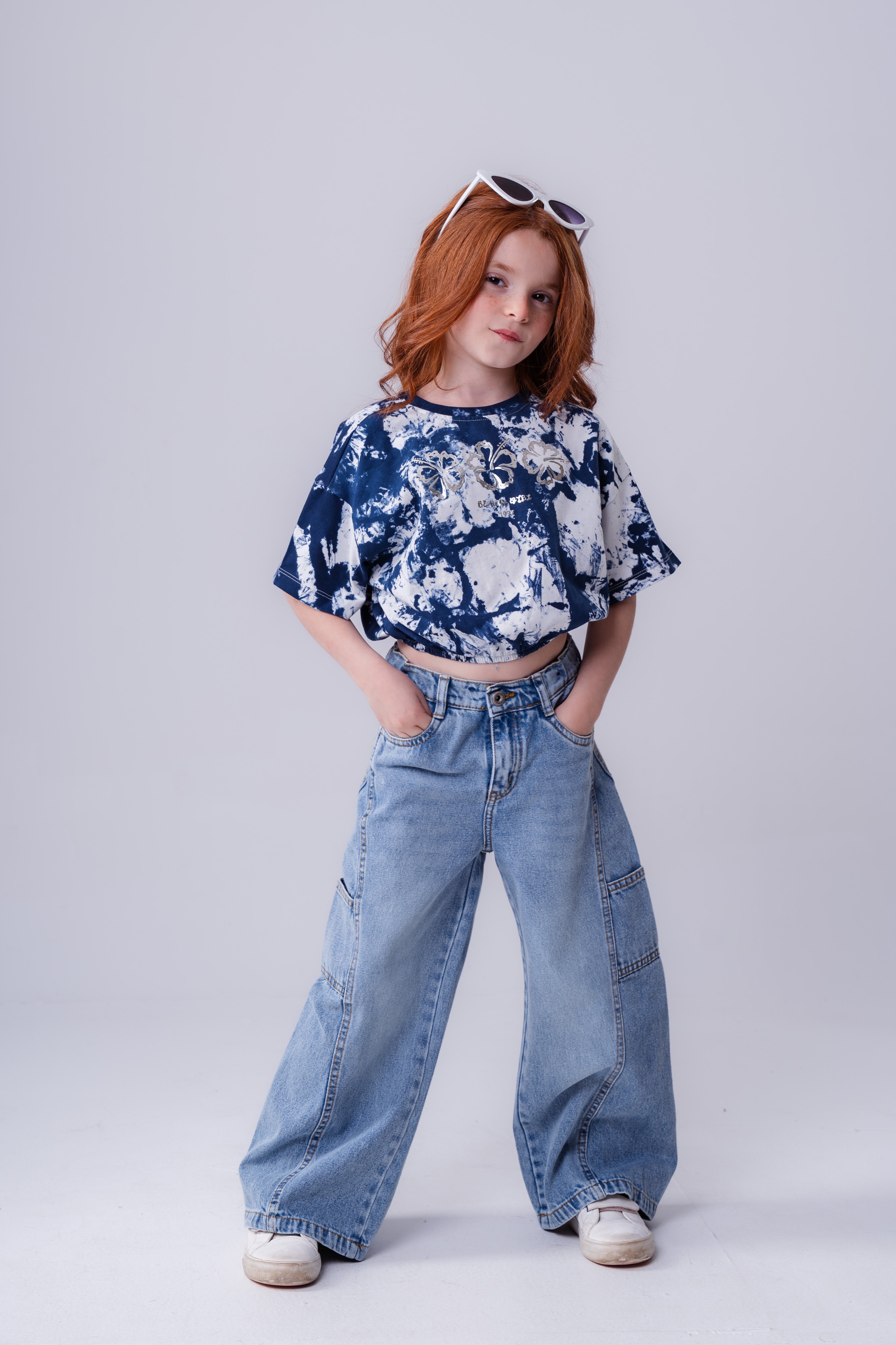 Girls’  Tropical Dream Tie-Dye Oversized Tee