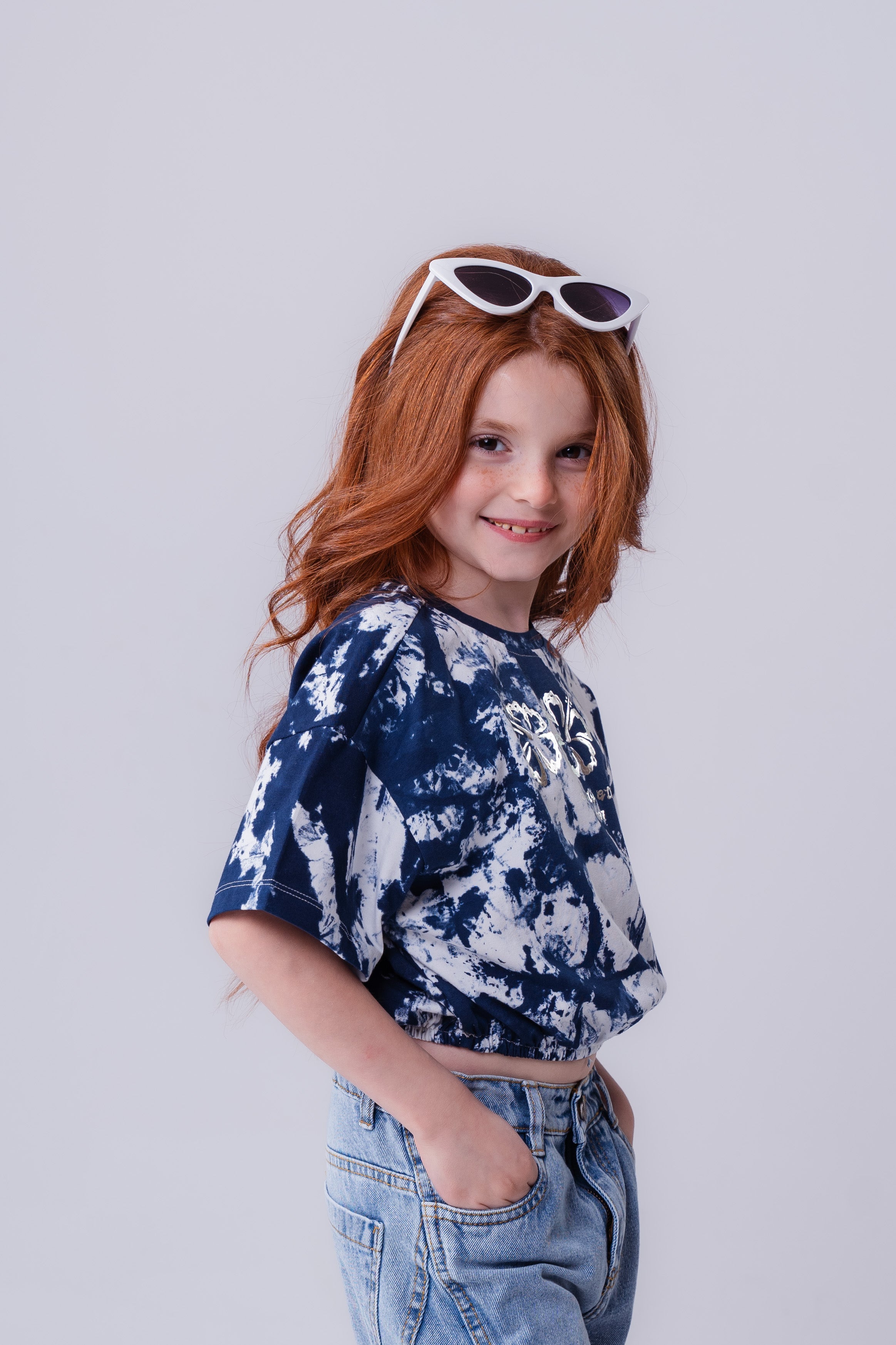 Girls’  Tropical Dream Tie-Dye Oversized Tee