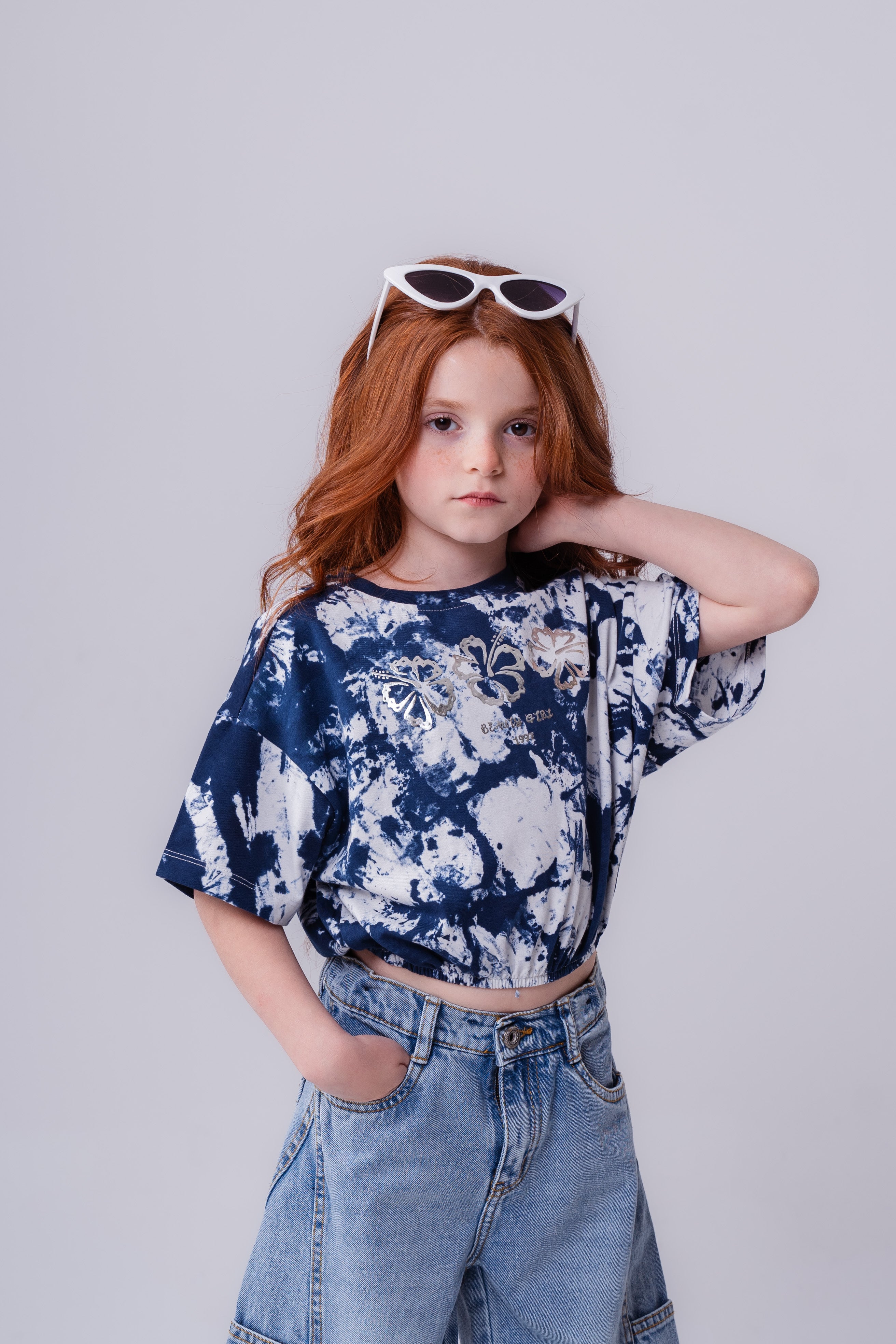 Girls’  Tropical Dream Tie-Dye Oversized Tee