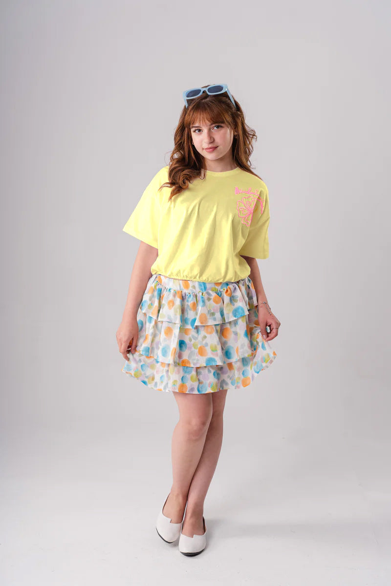 Summer Blossom Stitch Tee