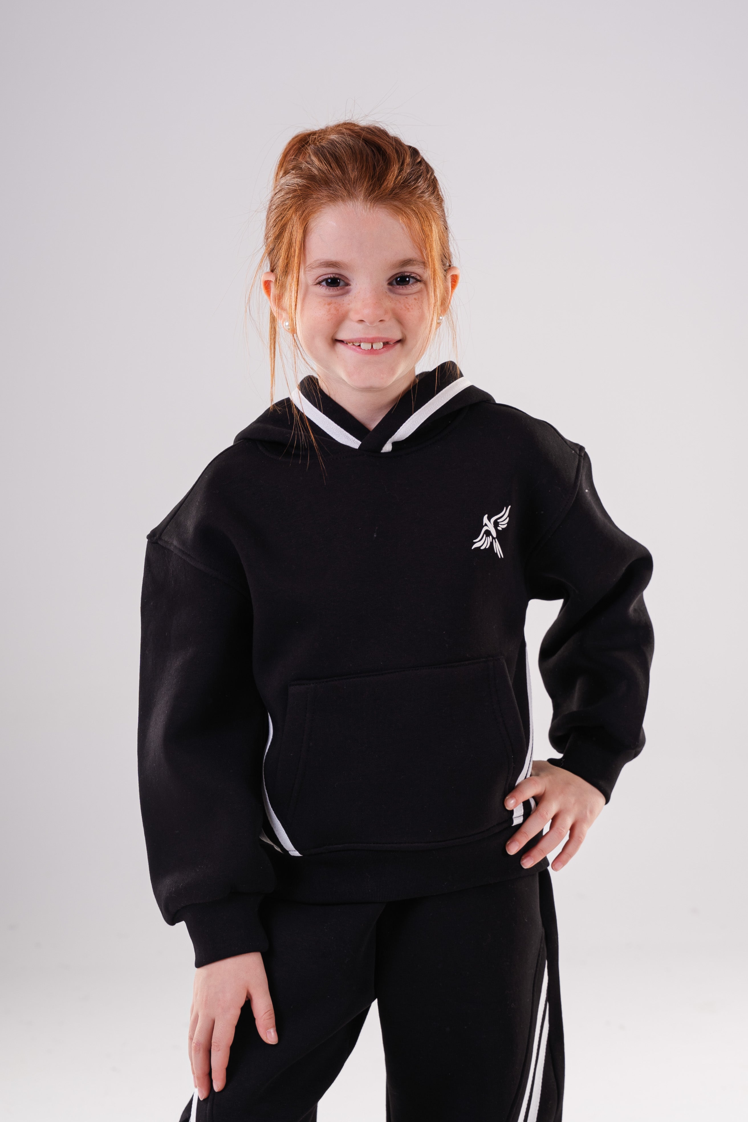 Girls Oversized Fleece Loungewear Set