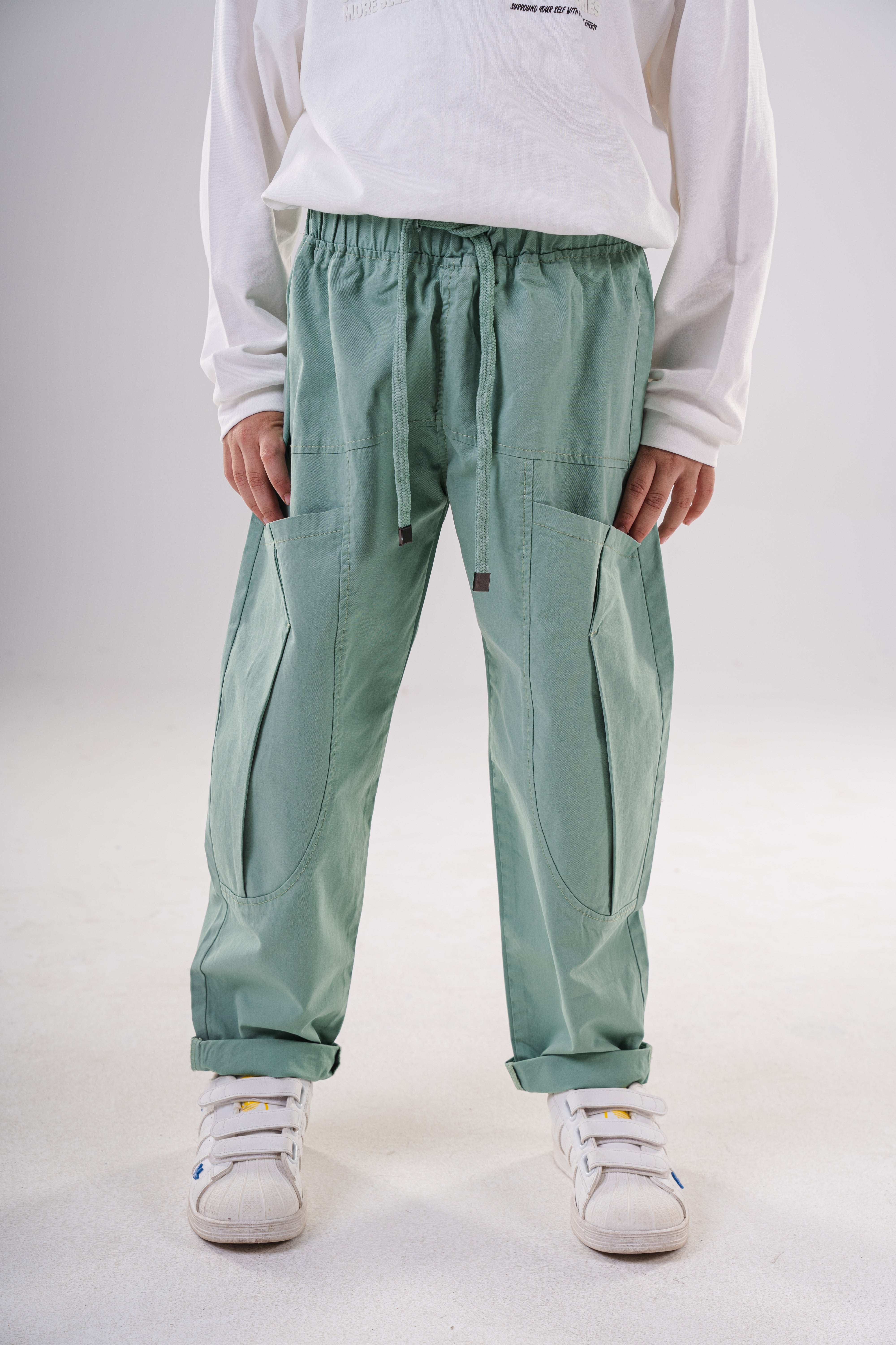 Boy's Wide-Leg Cargo Pants