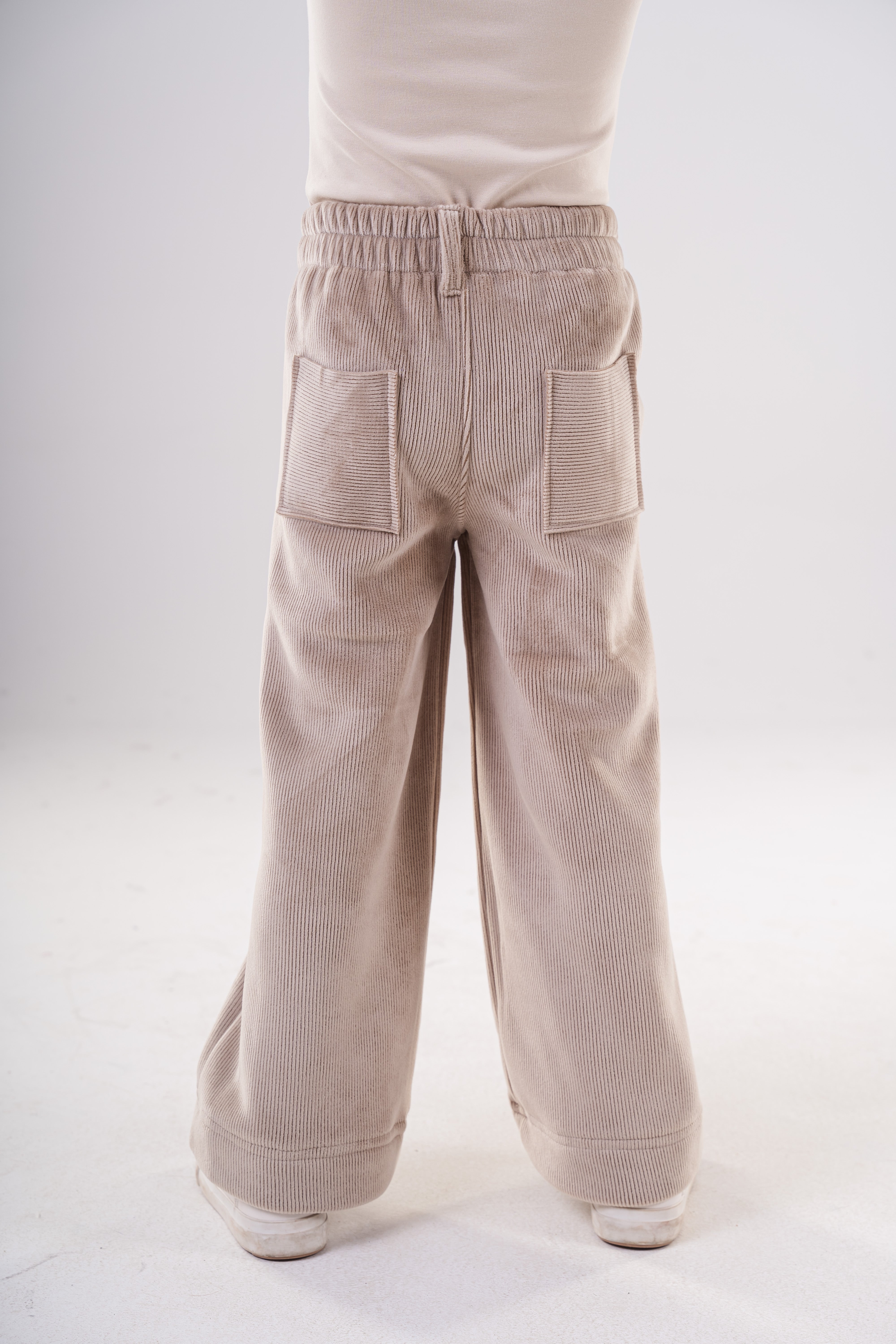 Girls' Corduroy Wide-Leg Trousers