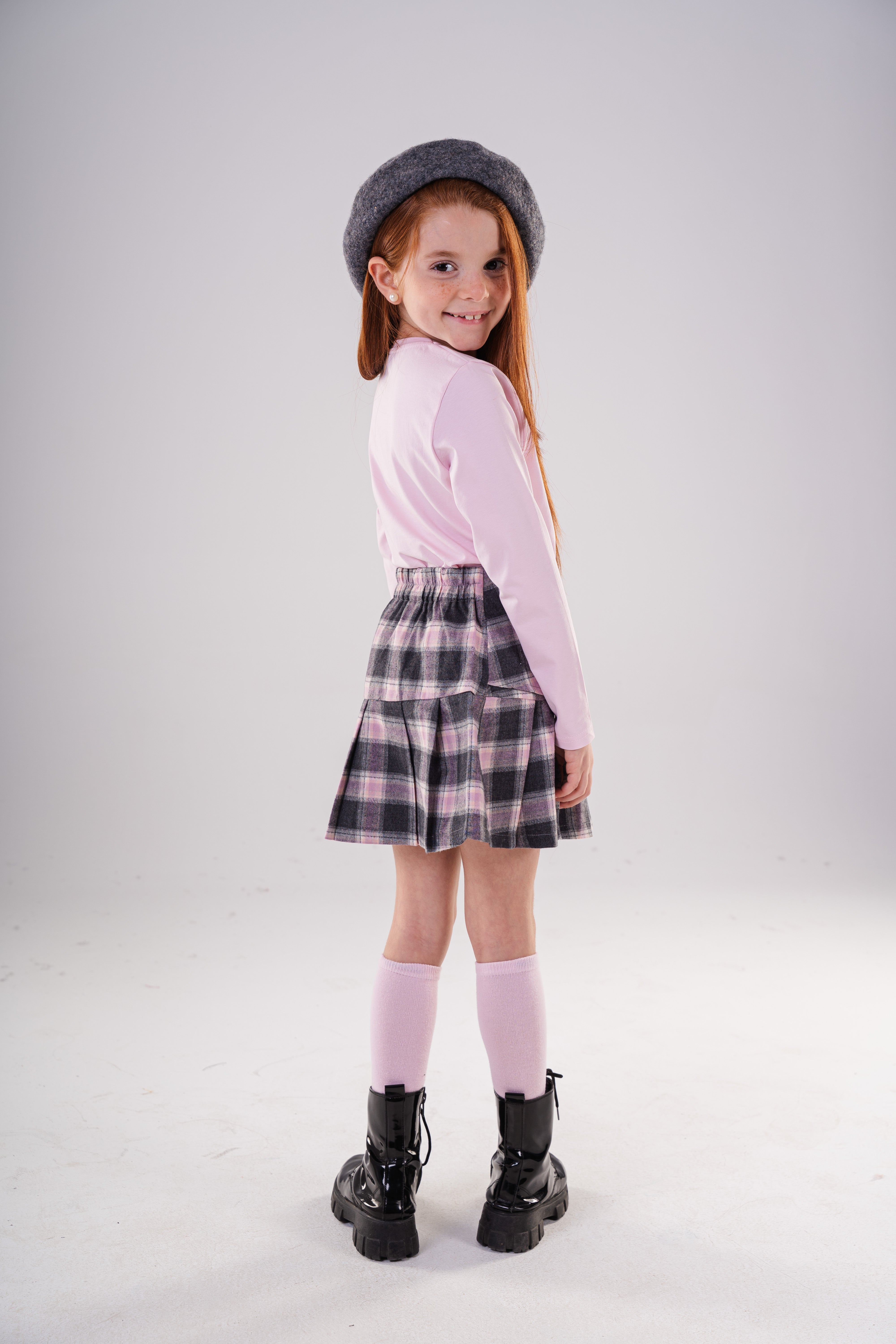 Girls Graphic Crewneck Cotton Sweatshirt