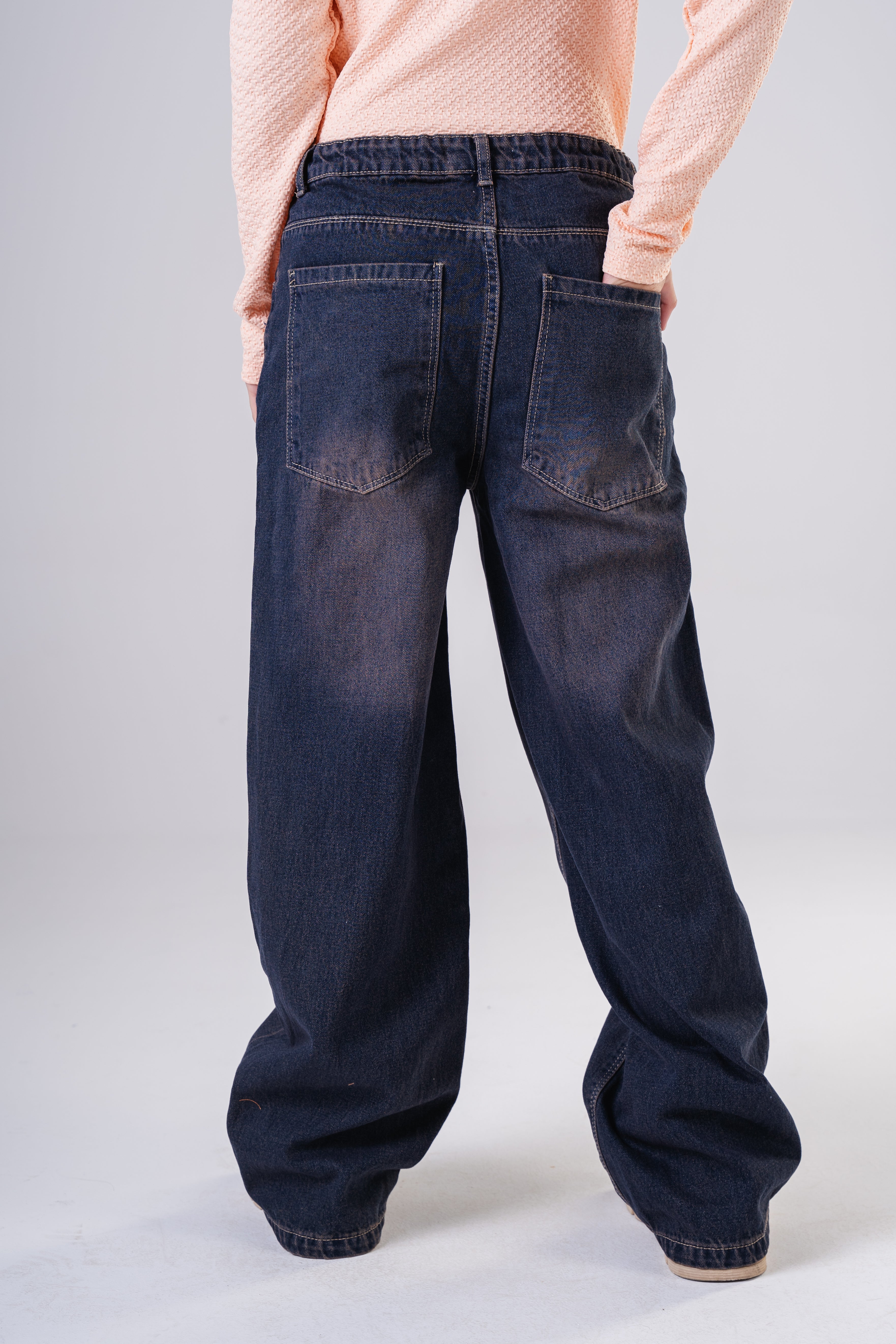 Girls Relaxed Fit Baggy Jeans