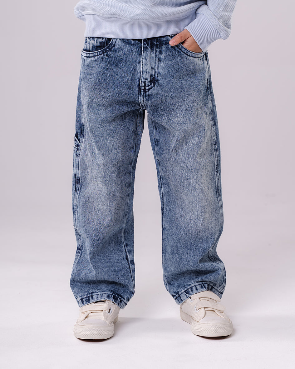 Boys Straight Fit Light Blue Denim Jeans