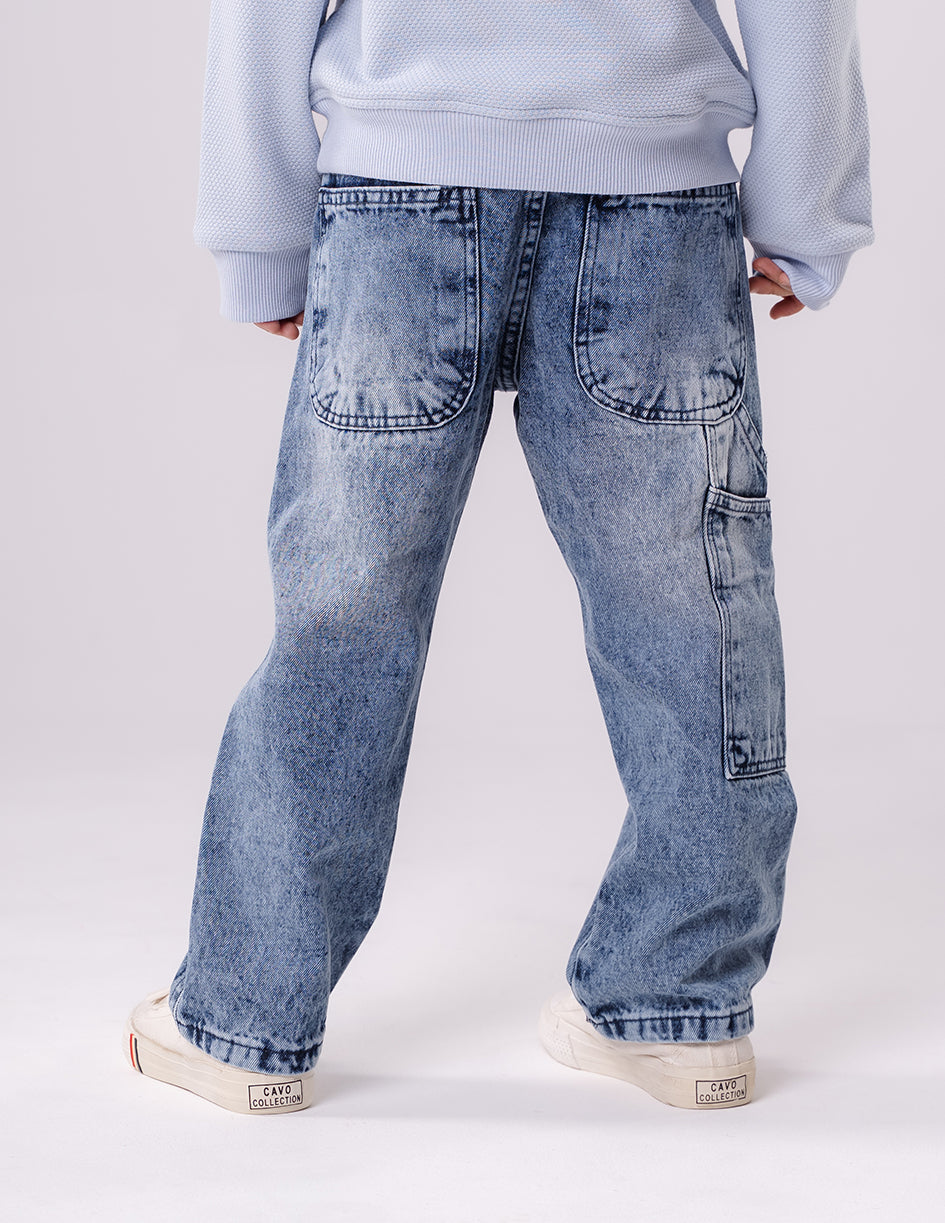 Boys Straight Fit Light Blue Denim Jeans