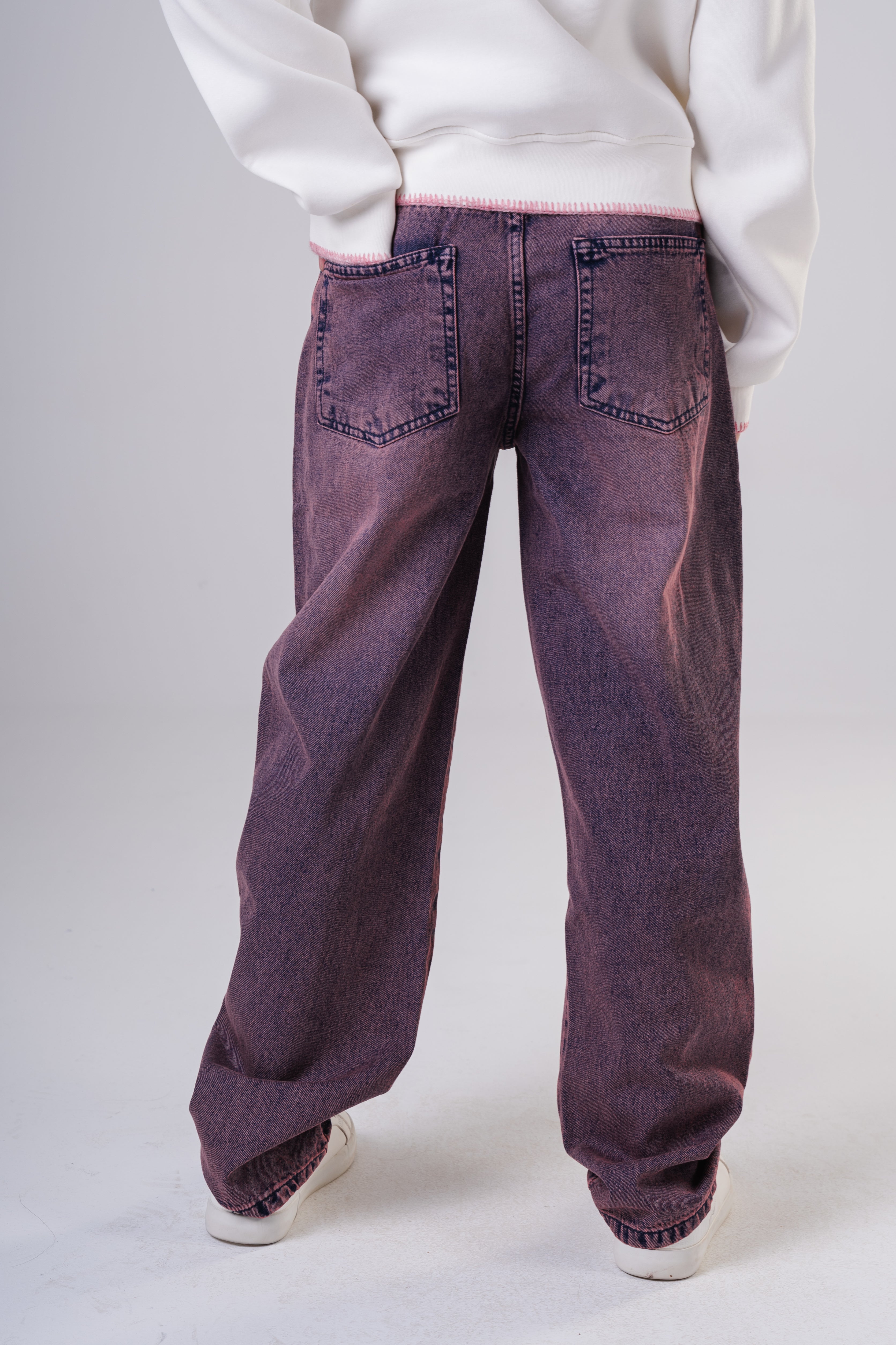 Girls Relaxed Fit Baggy Jeans