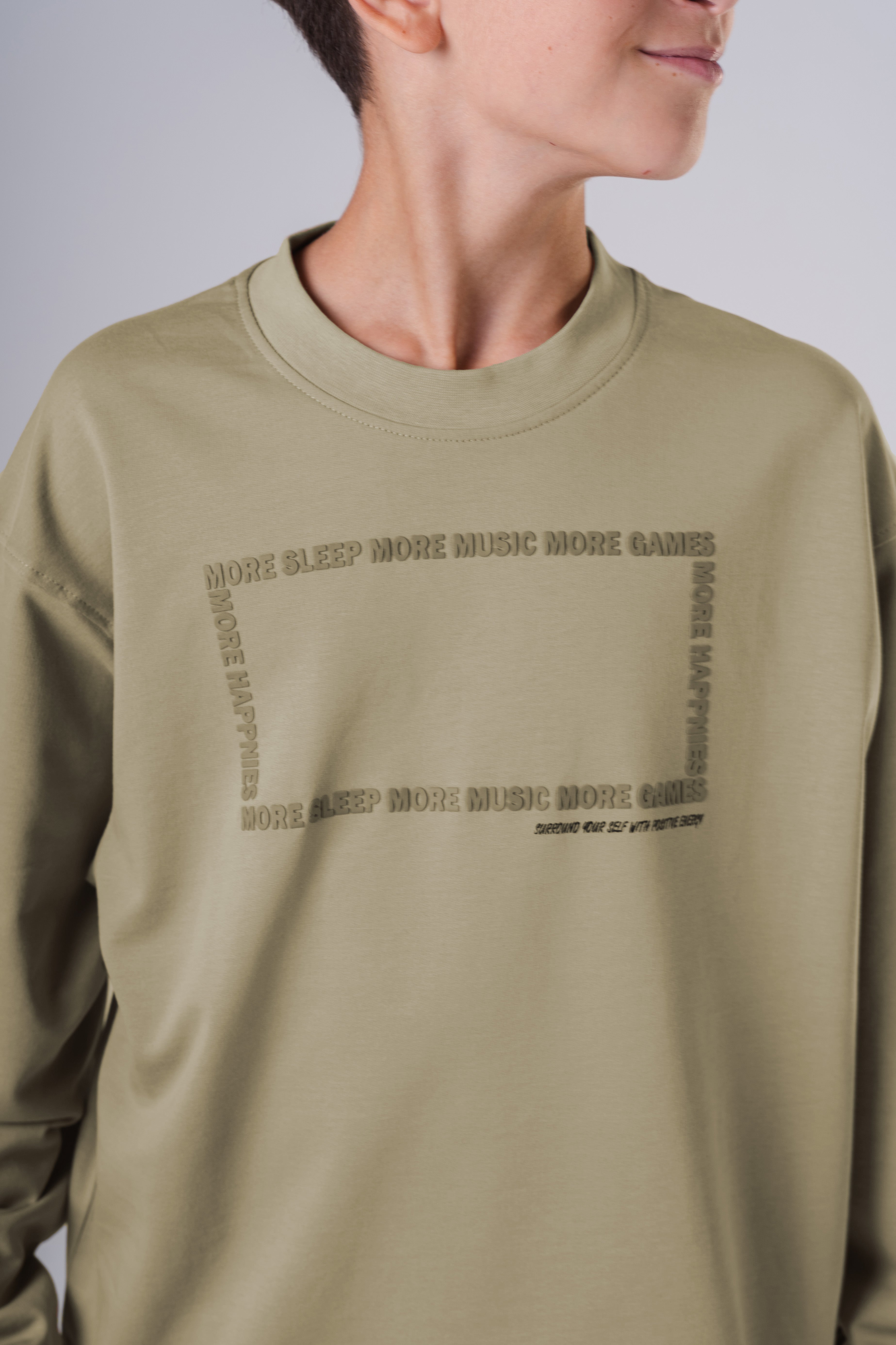 Boy's Relaxed Fit Crewneck Sweatshirt with Print