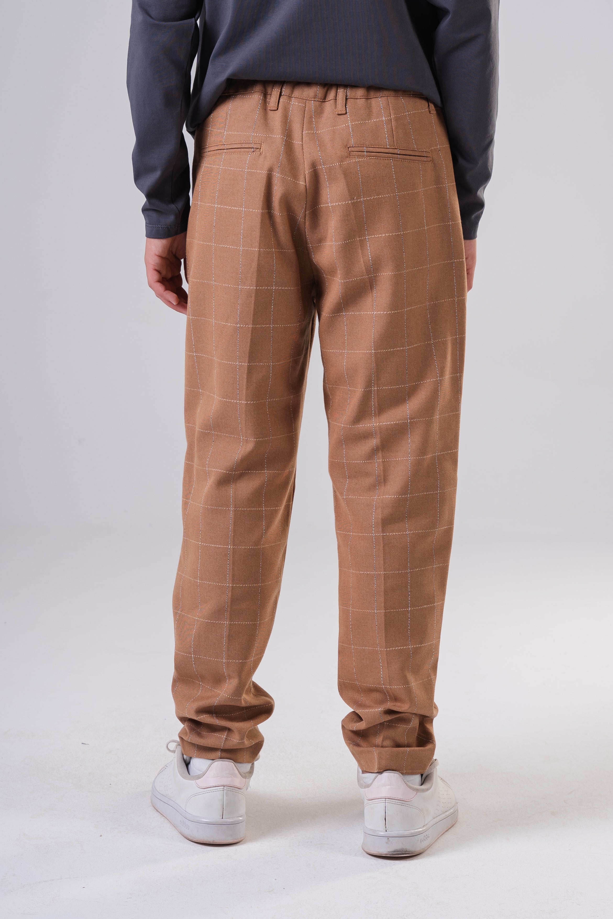 Boys' Checkered Plaid Trousers