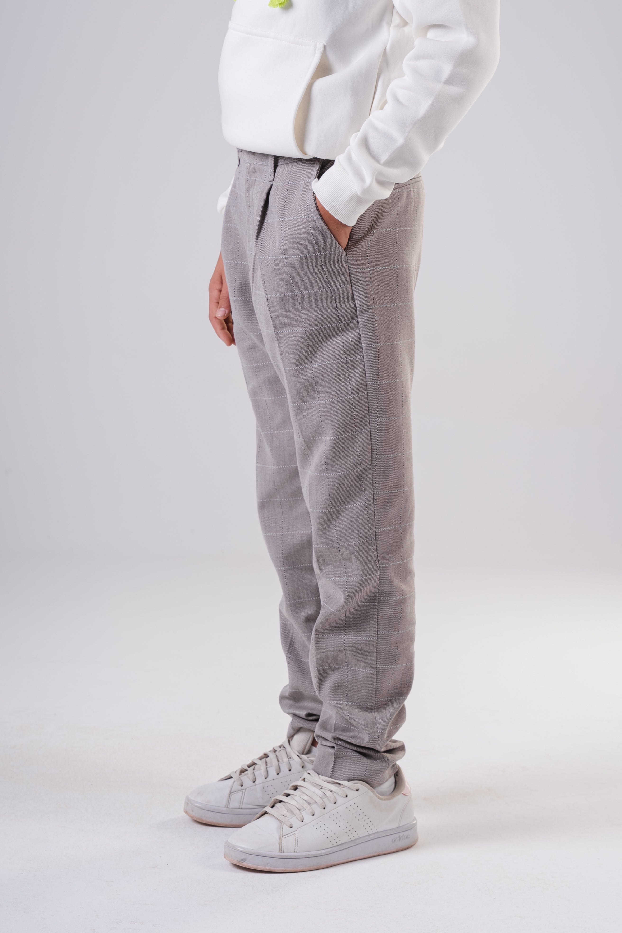 Boys' Checkered Plaid Trousers