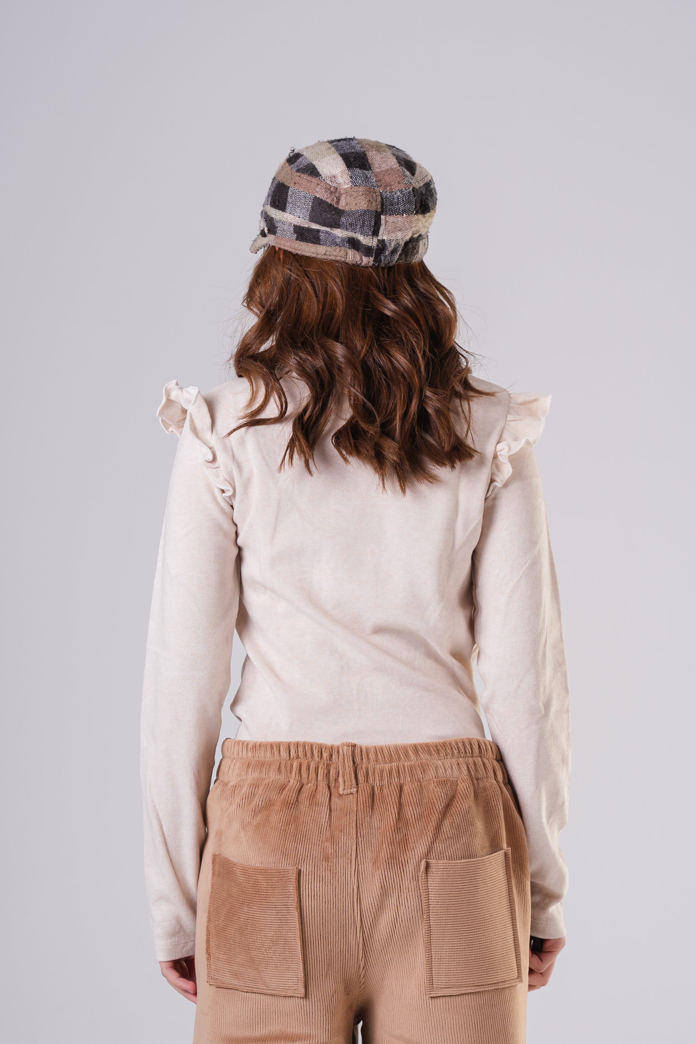 Girls' Long-Sleeve Ruffle Shoulder Sweatshirt