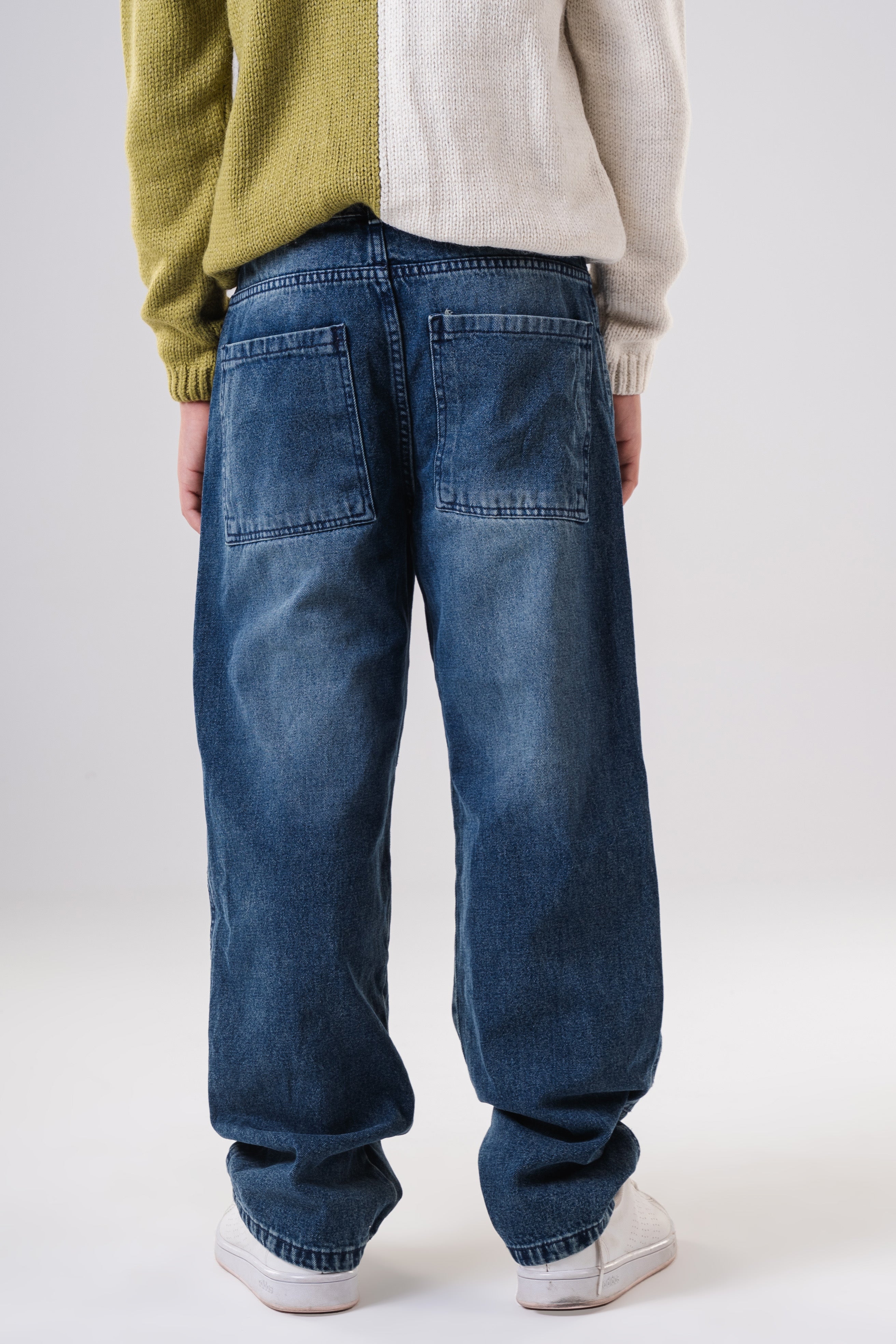 Boy's Baggy Denim Jeans With Pockets