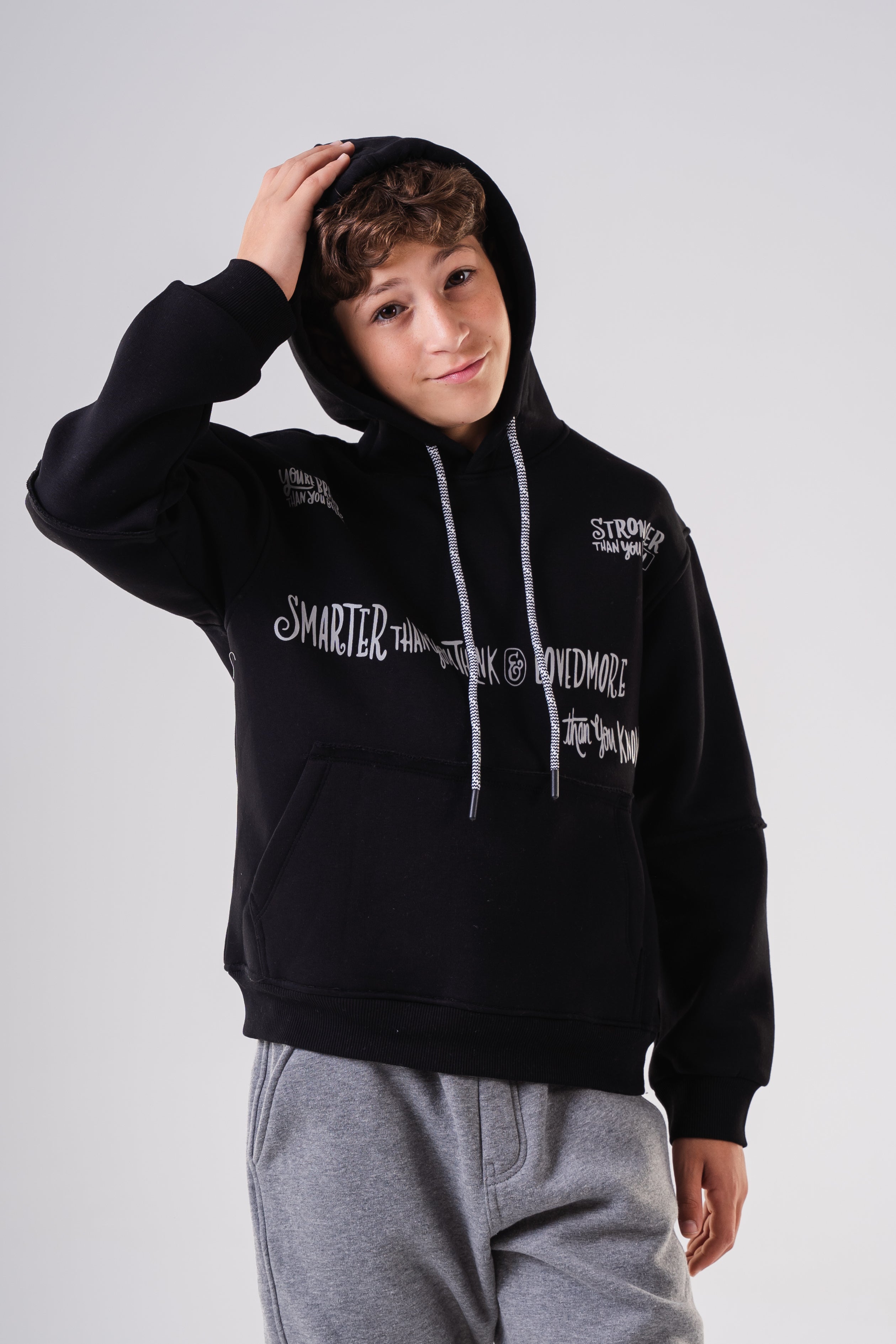 Boys' Fleece Hoodie with Front Pocket
