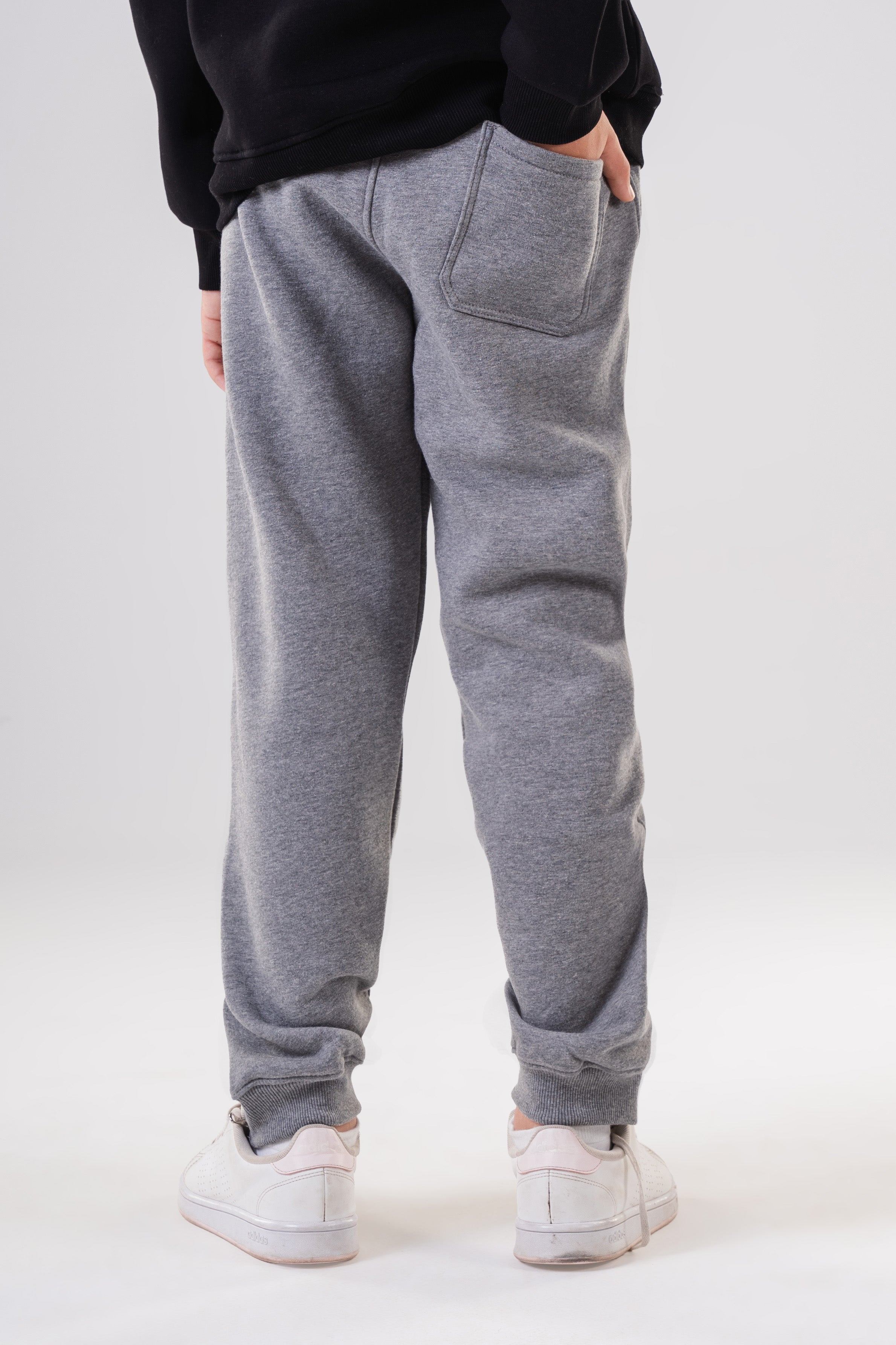 Boy's Classic Fleece Joggers with Ankle Zippers
