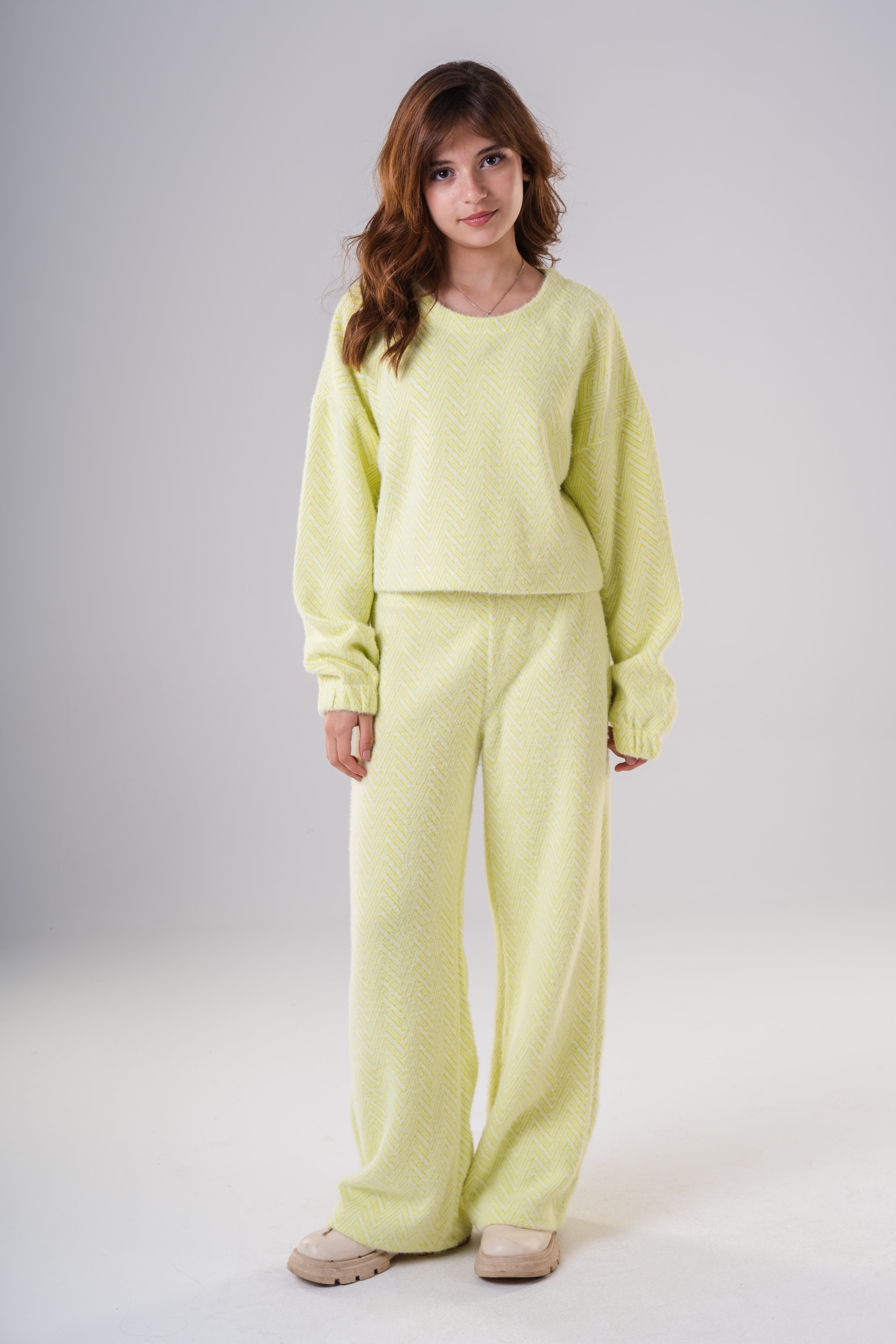 Girls Texture Cozy Knit Two-Piece Set