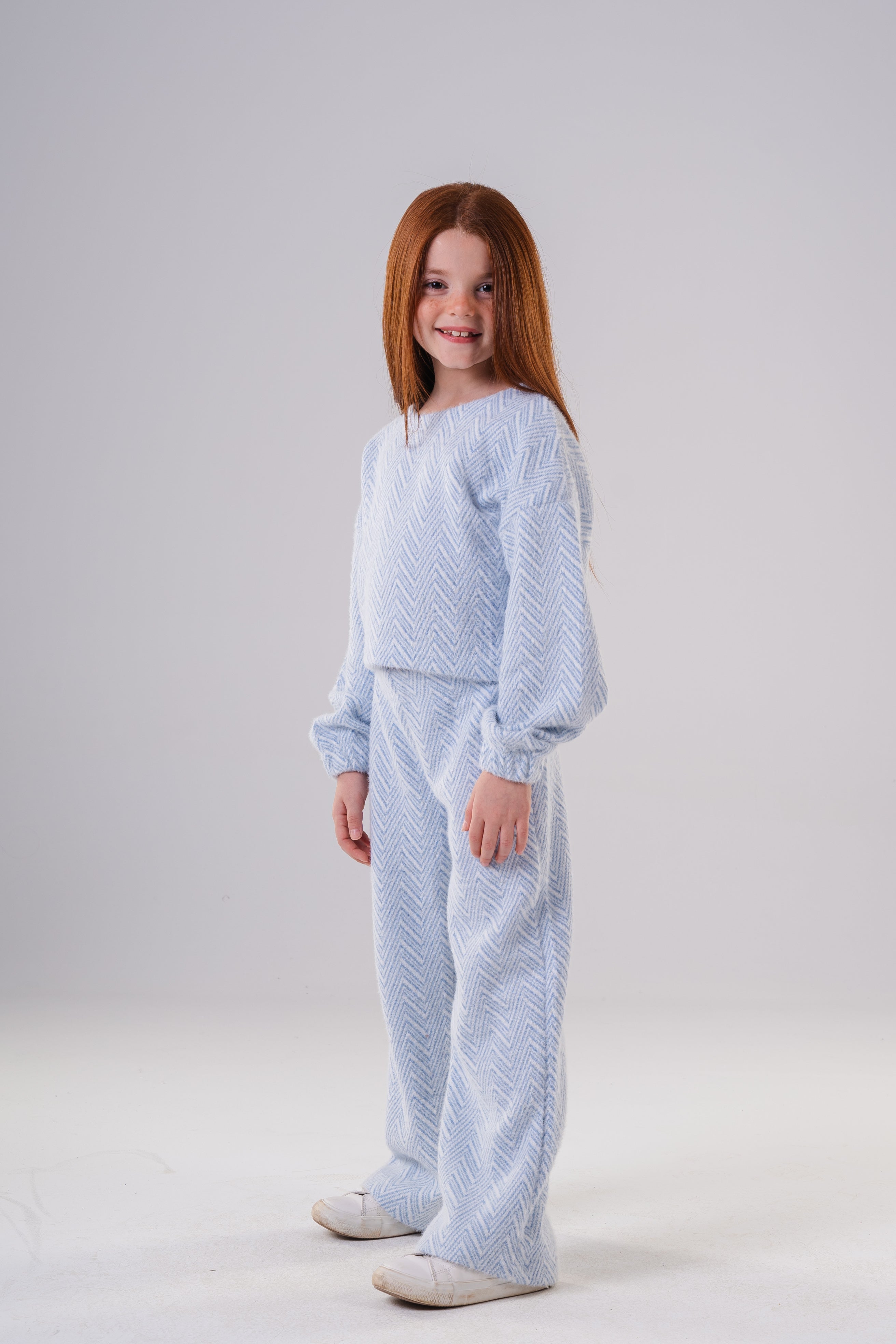 Girls Texture Cozy Knit Two-Piece Set