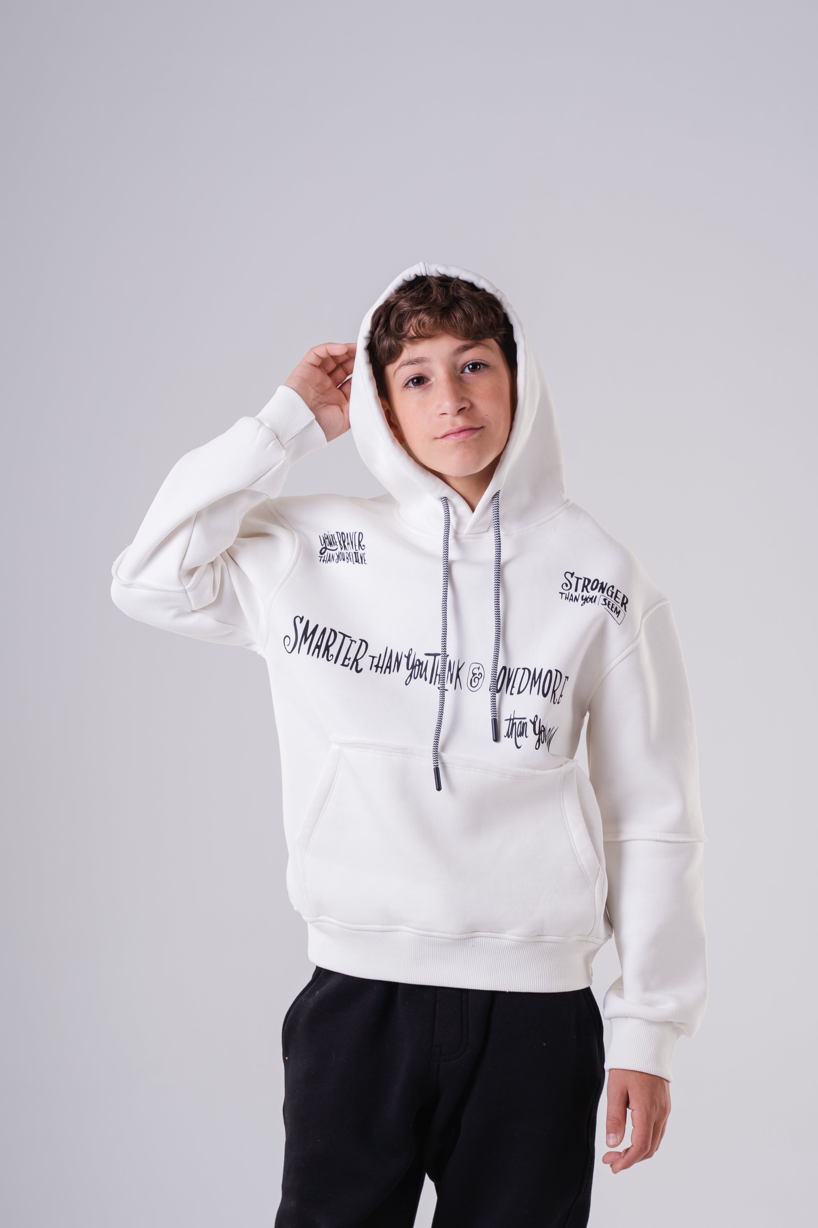 Boys' Fleece Hoodie with Front Pocket