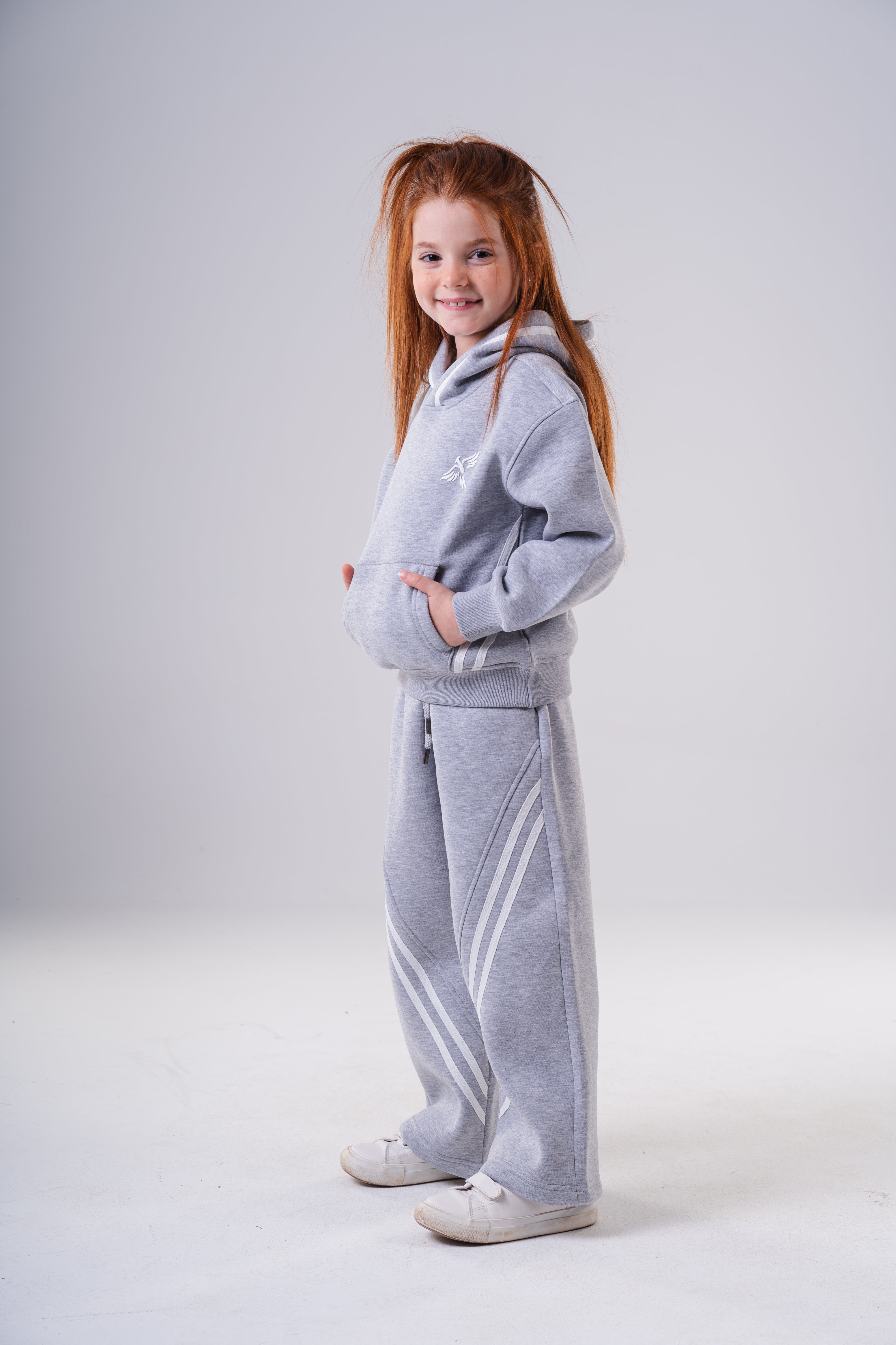 Girls Oversized Fleece Loungewear Set
