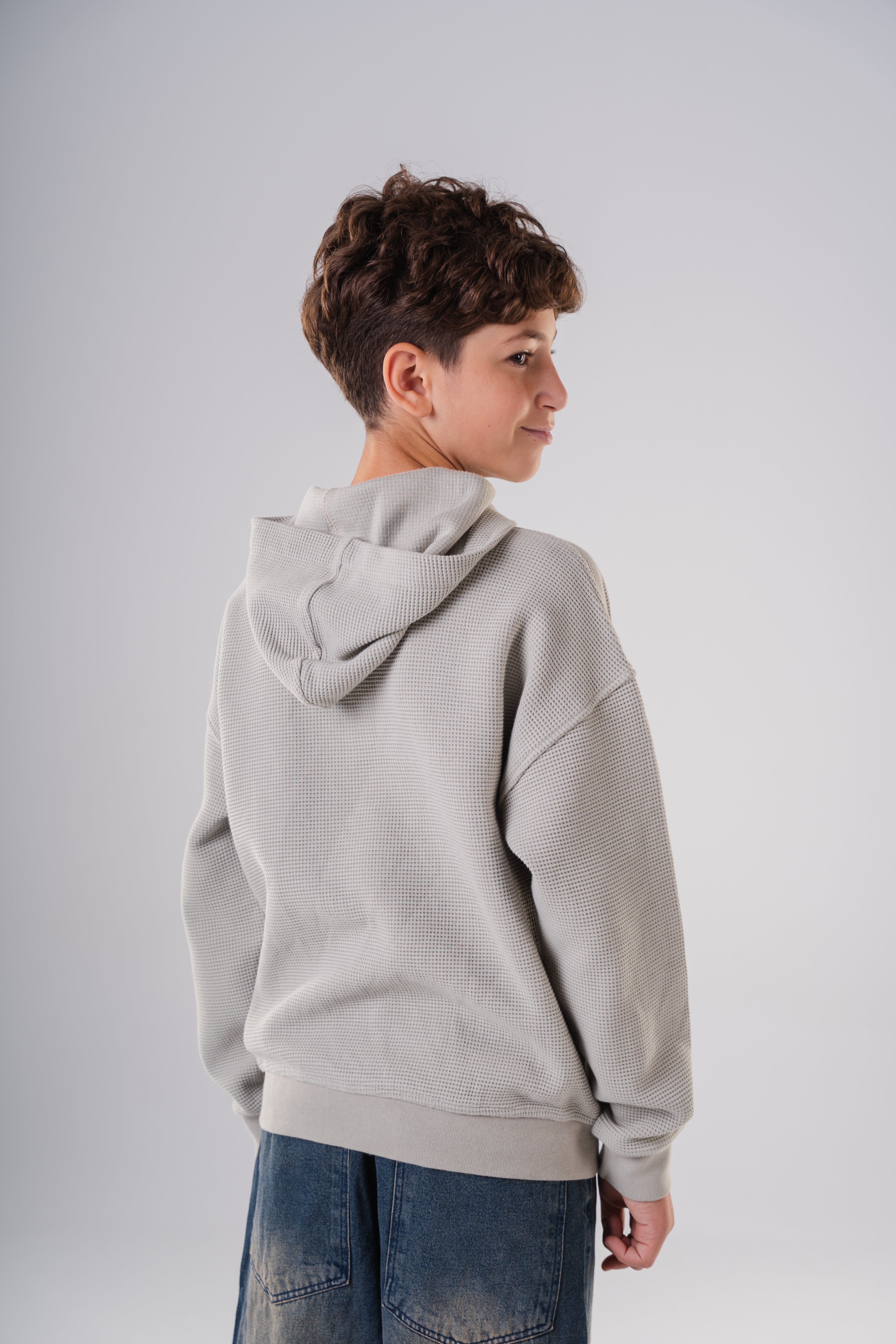 Textured Oversized Hoodie