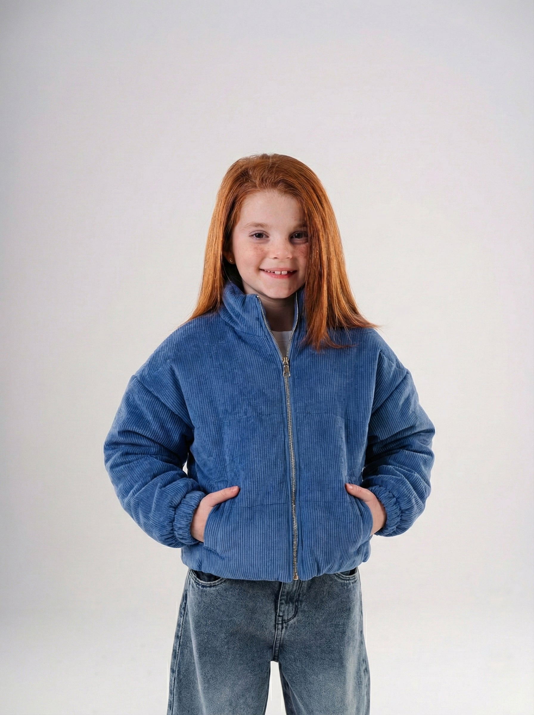 Girls' Corduroy Bomber Jacket