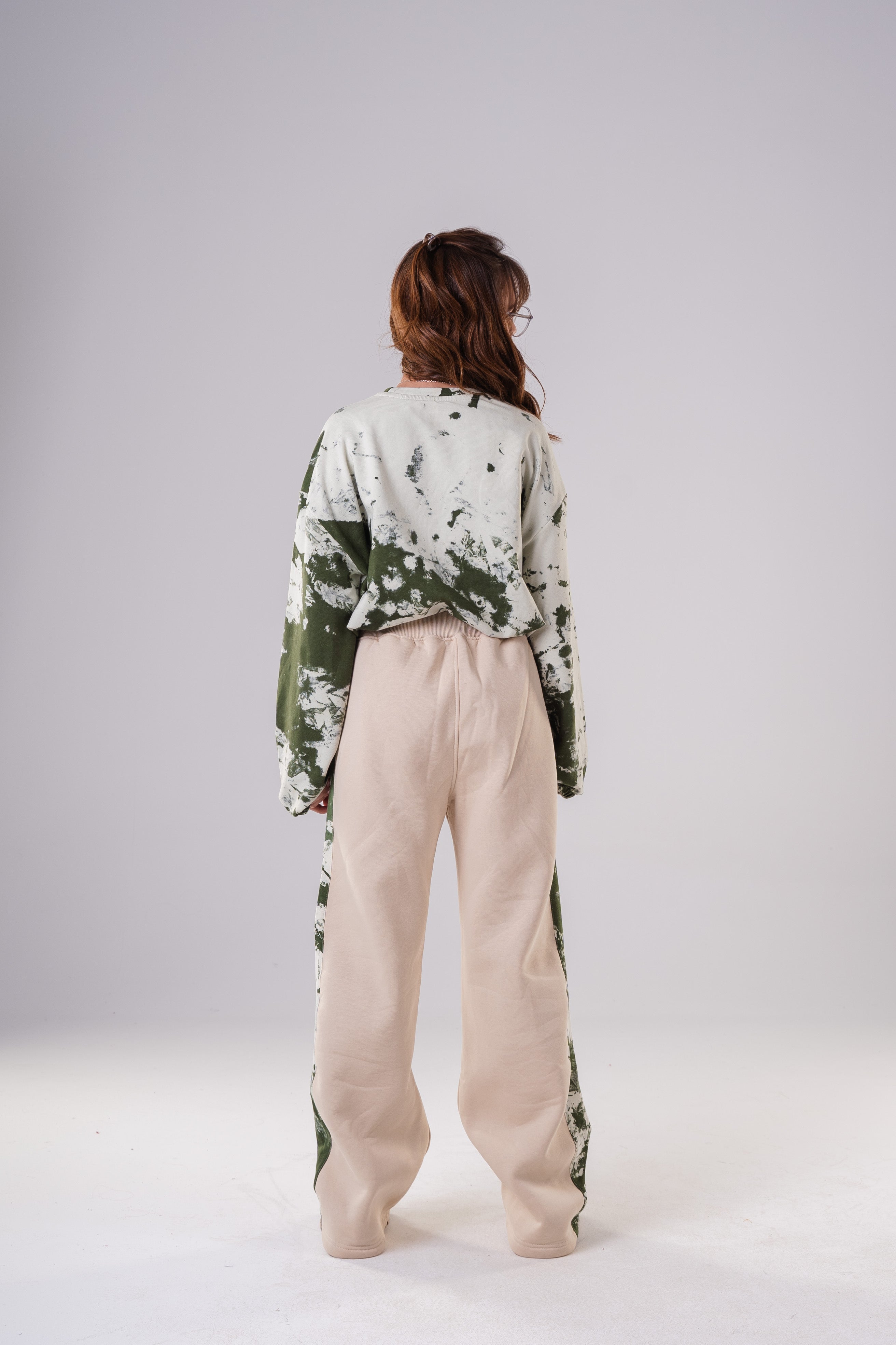 Girls Tie-Dye Cropped Sweatshirt