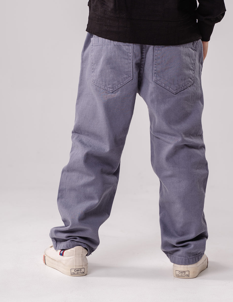 Boys Gray Cargo Trousers