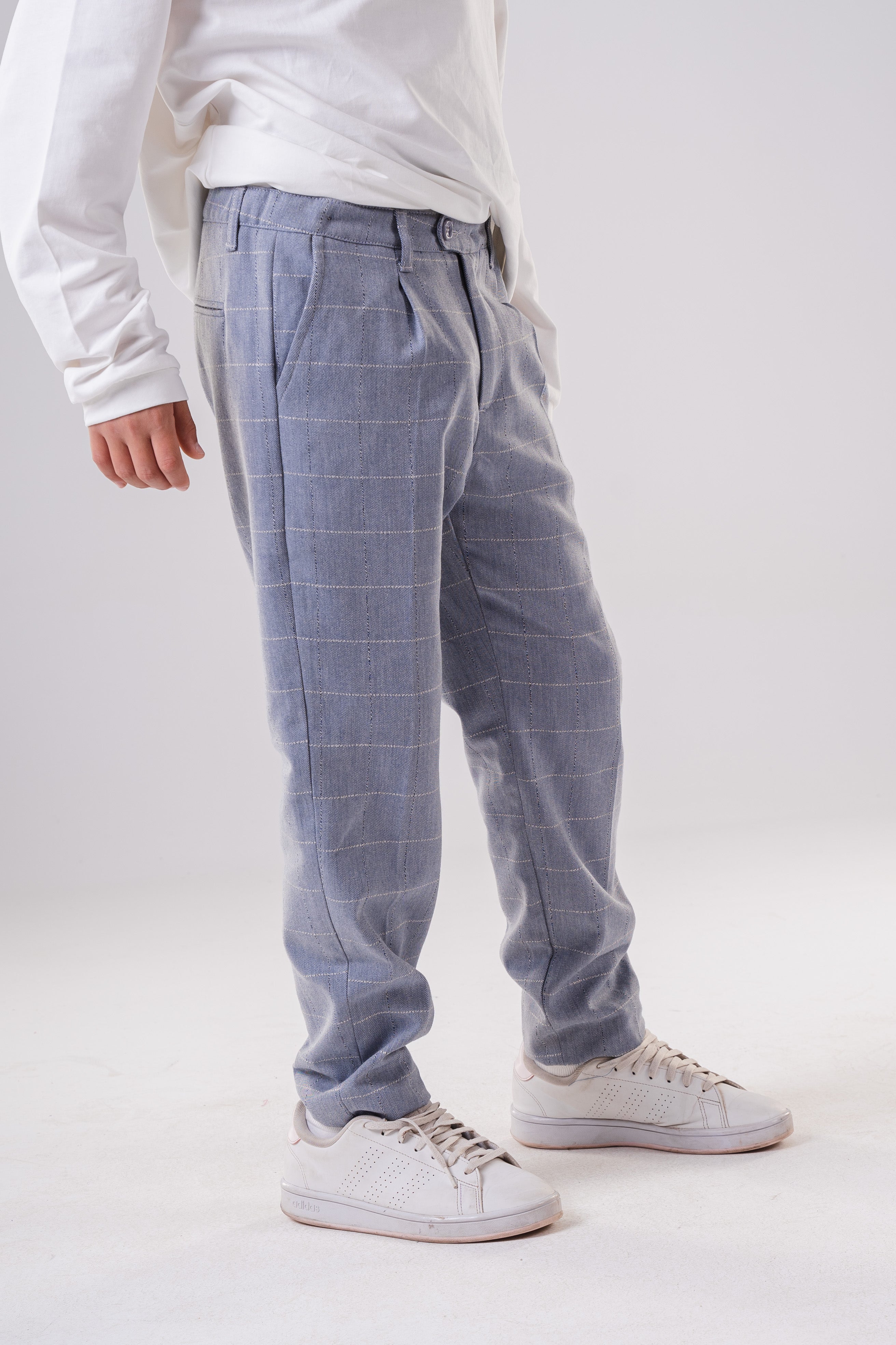 Boys' Checkered Plaid Trousers